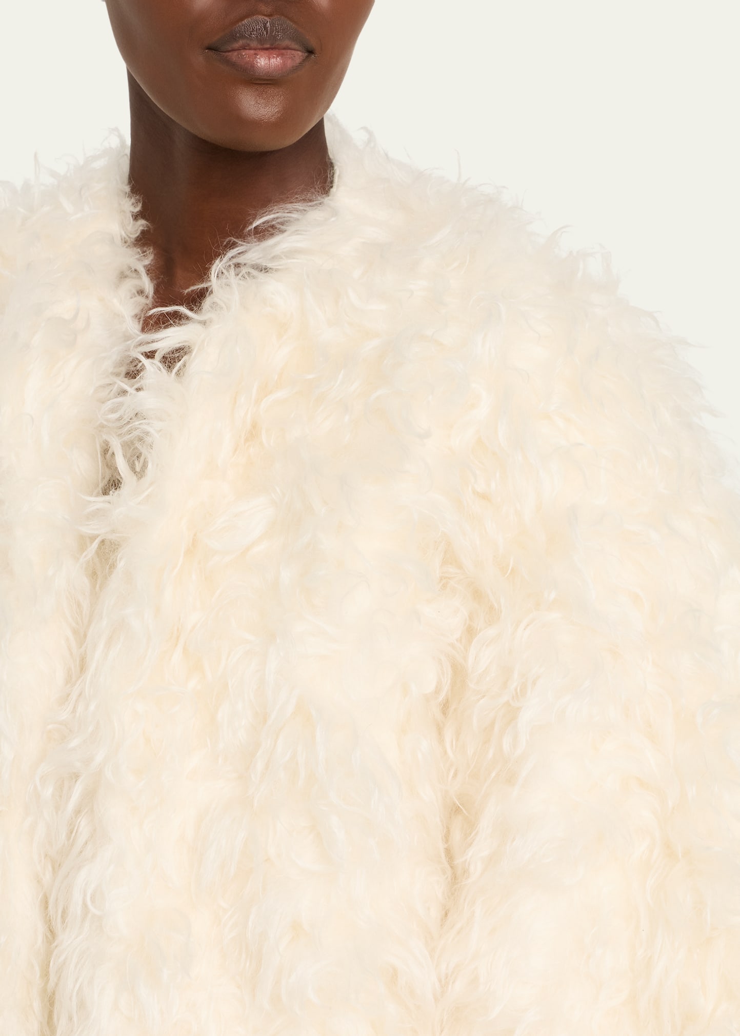 Michael Kors Collection Mohair Faux-Fur Open Jacket - Bergdorf Goodman