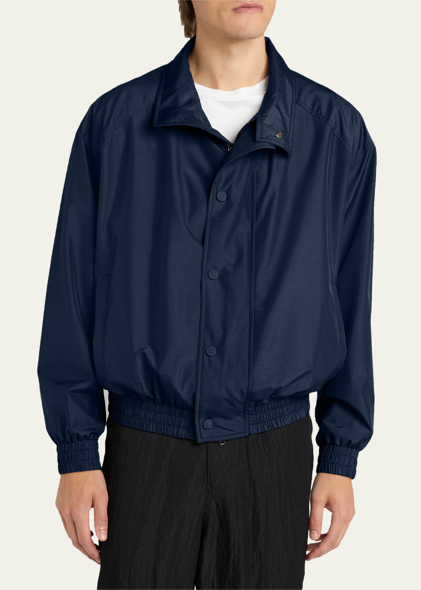Giorgio Armani Men's Oversized Snap-Front Bomber Jacket - Bergdorf
