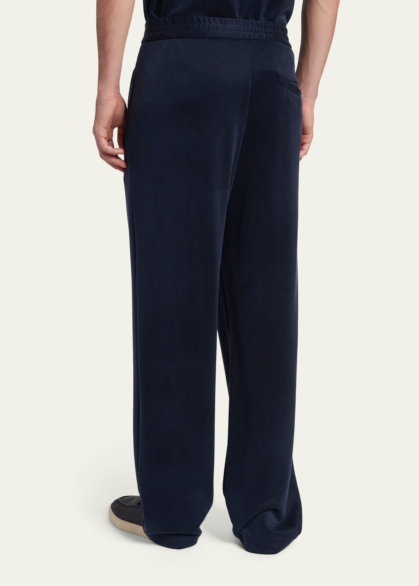 パンツ 00s Giorgio Armani flannel wide slacks Giorgio Armani Men's Relaxed-Fit Cupro Trousers - Bergdorf Goodman