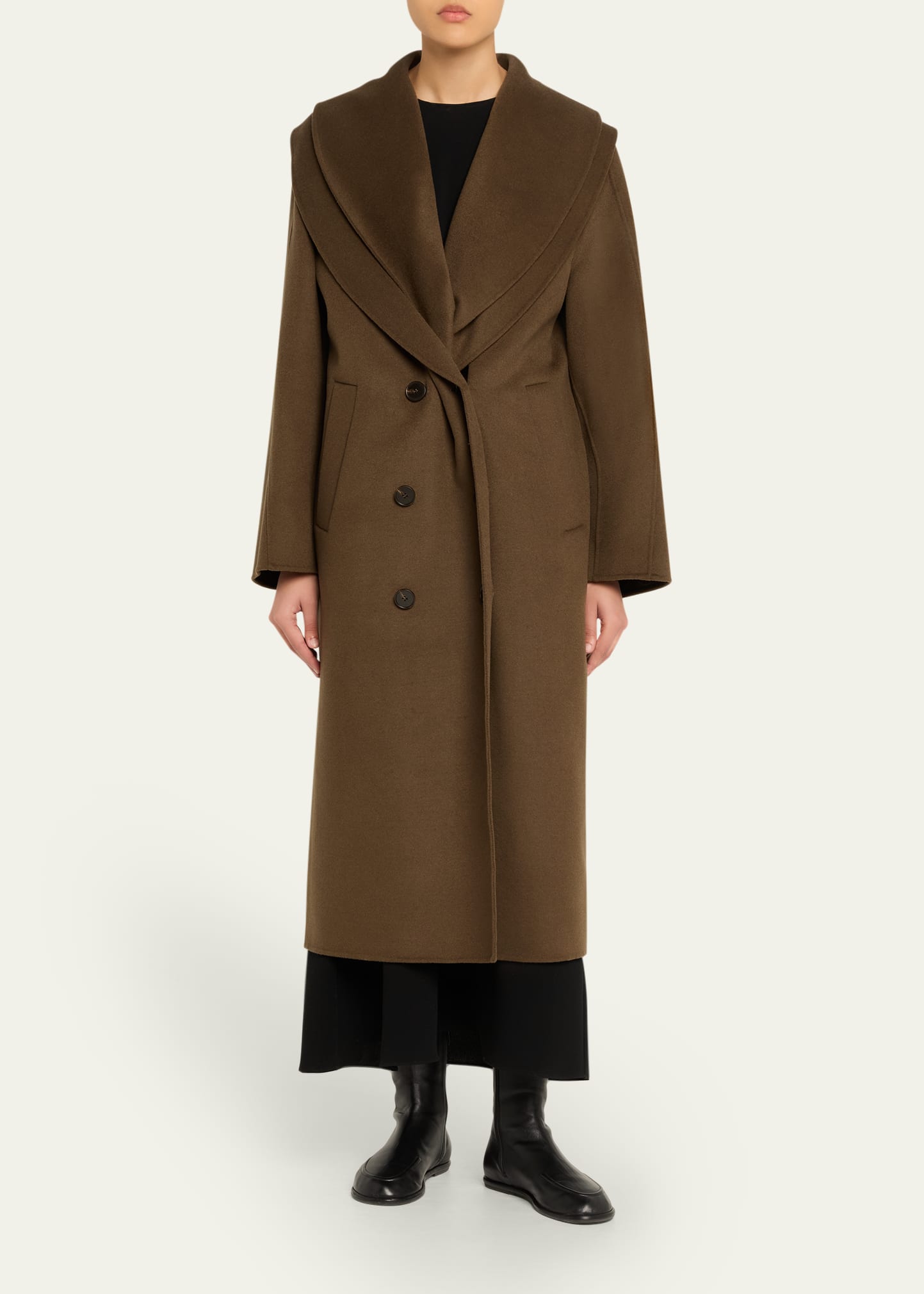 Rohe Double-Face Wool Scarf Coat - Bergdorf Goodman
