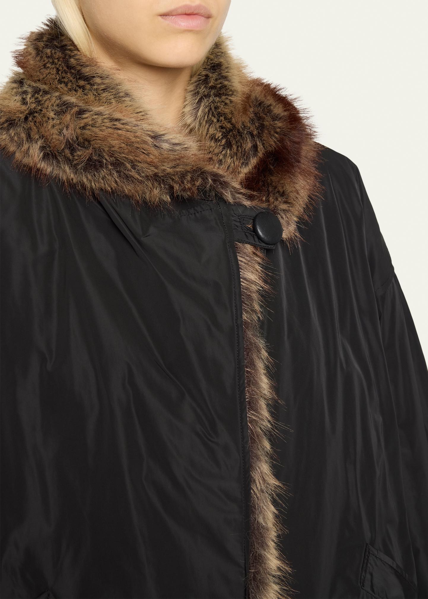 Isabel Marant Charone Short Parka with Faux Fur Lining - Bergdorf 