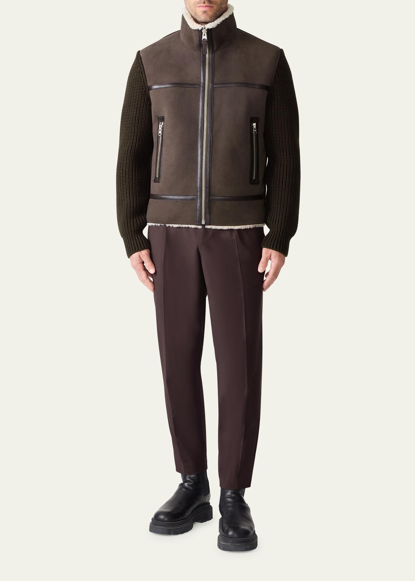 Mackage Men's Jonathan Mixed-Media Shearling Jacket - Bergdorf Goodman