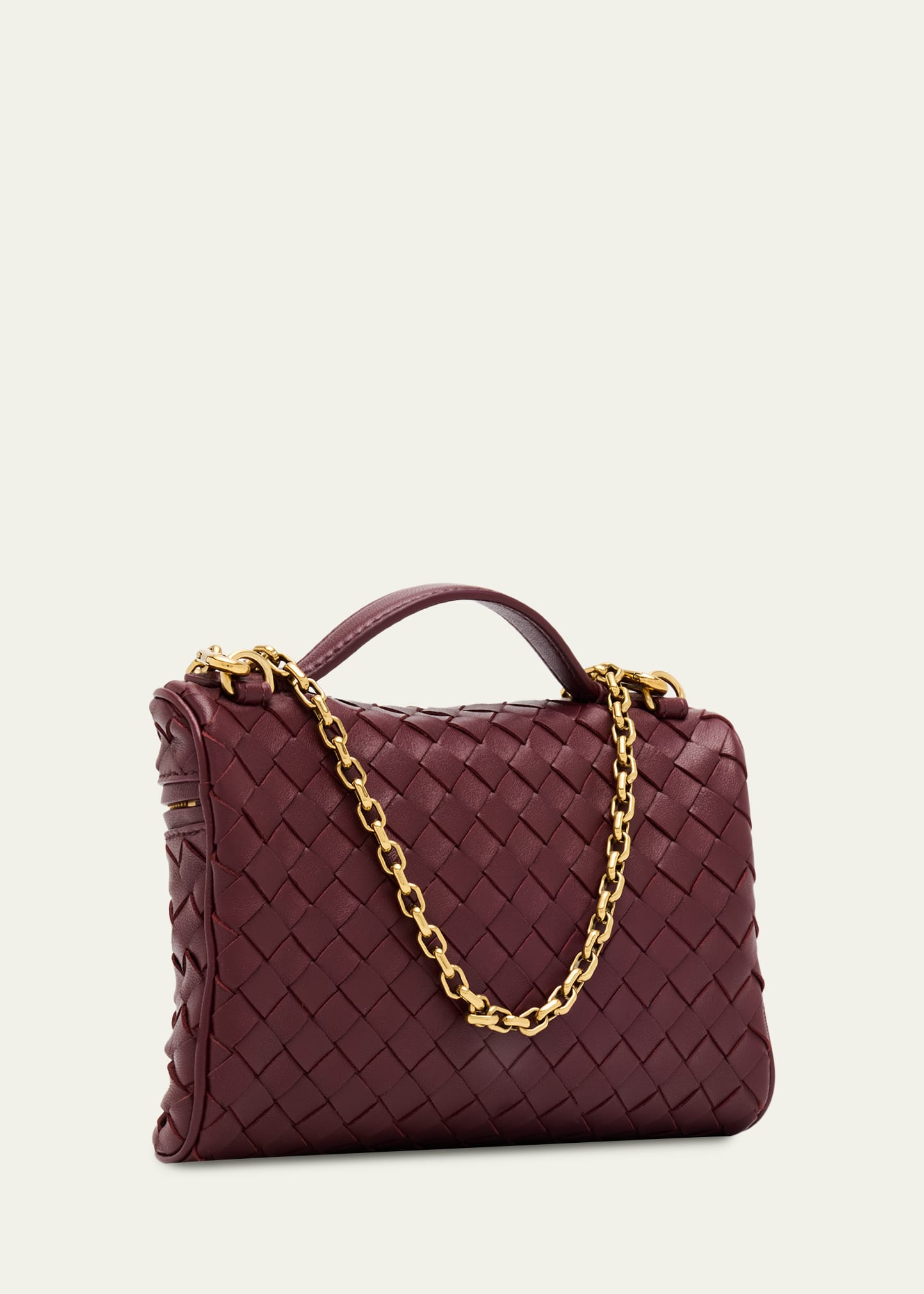 Bottega Veneta Small Soft Vanity Intrecciato Leather Crossbody Bag