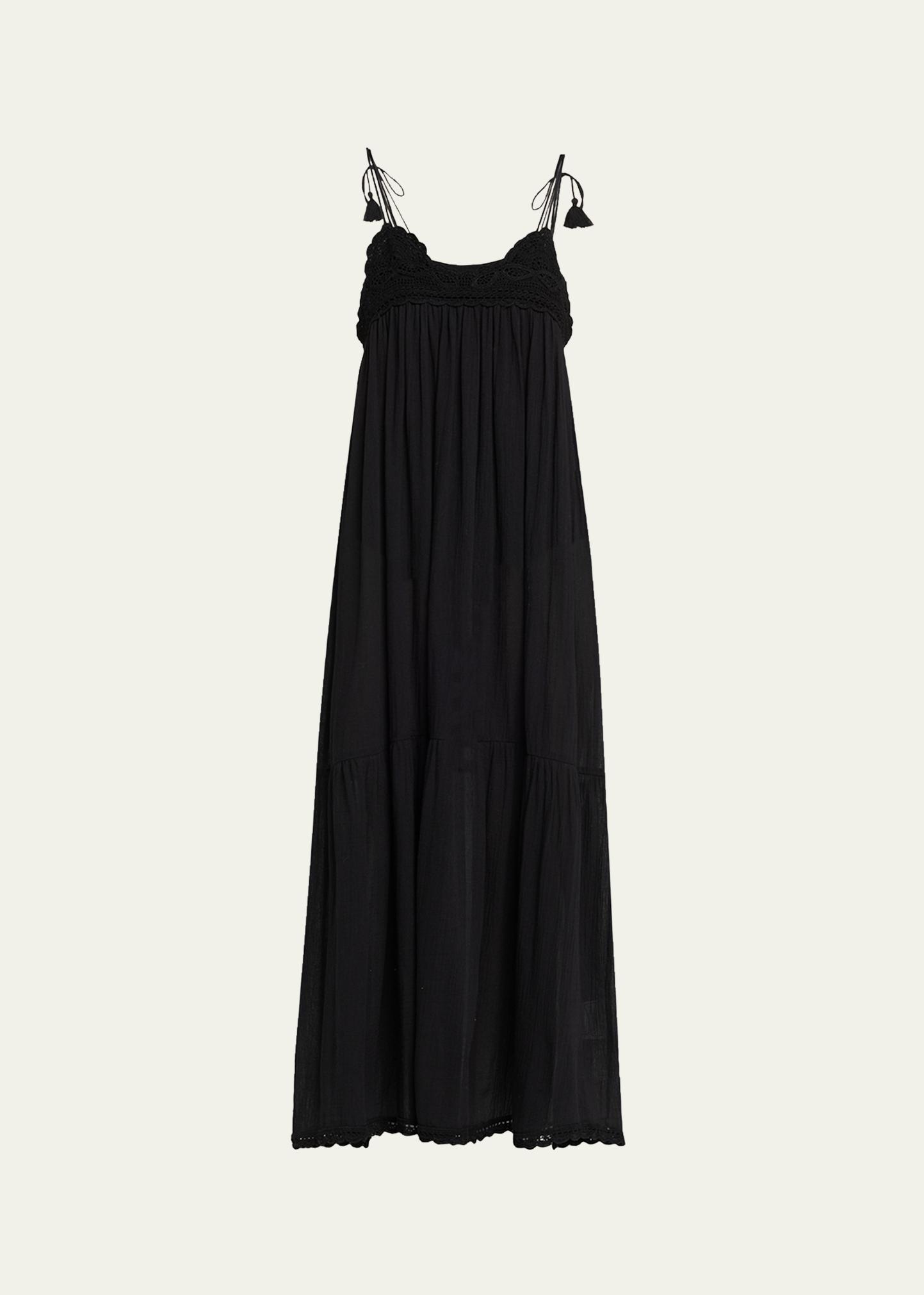 Ulla Johnson Linnea Crochet-Trim Midi Sun Dress Coverup - Bergdorf