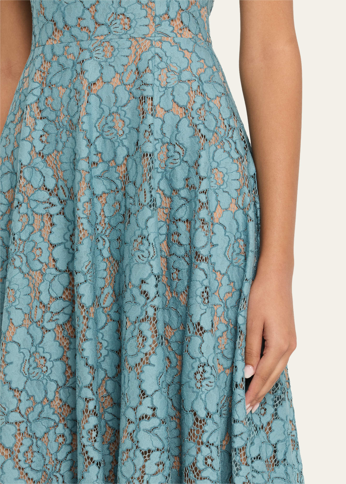 michael kors floral applique lace dress Floral Appliqu Lace Dress