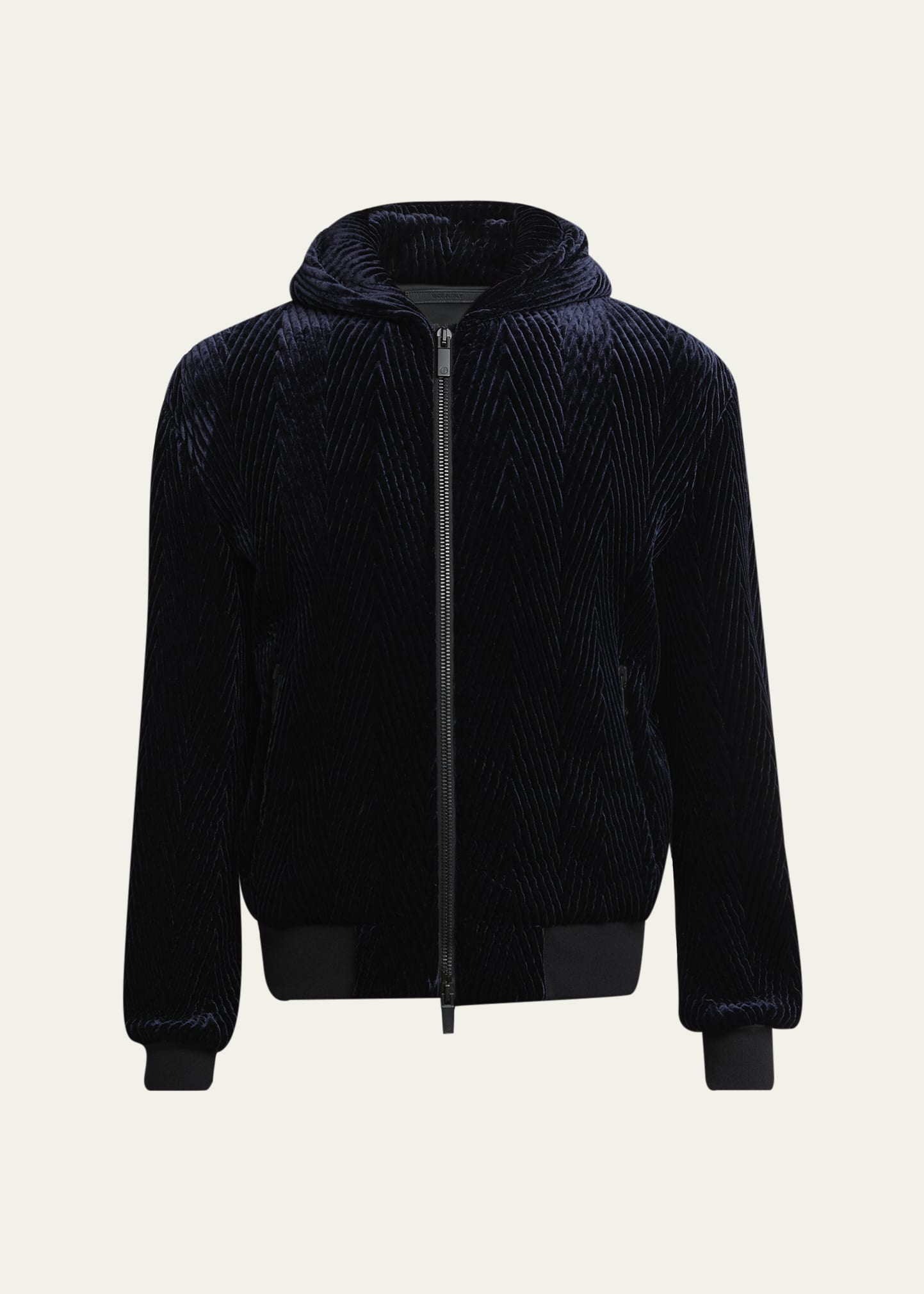 【激レア】Giorgio Armani velour track jacket Giorgio Armani Men's Chevron Velvet Jacket - Bergdorf Goodman
