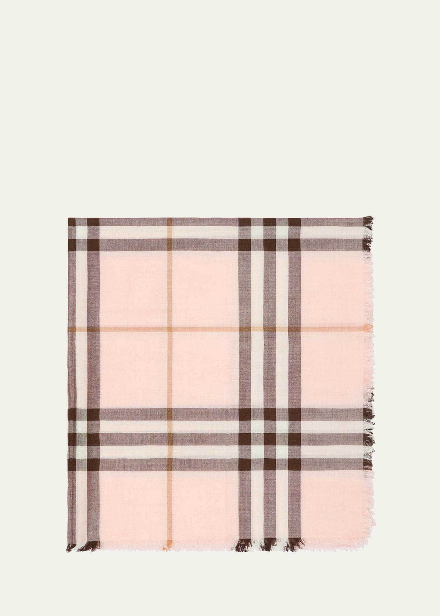 Burberry Check Wool Silk Scarf - Bergdorf Goodman
