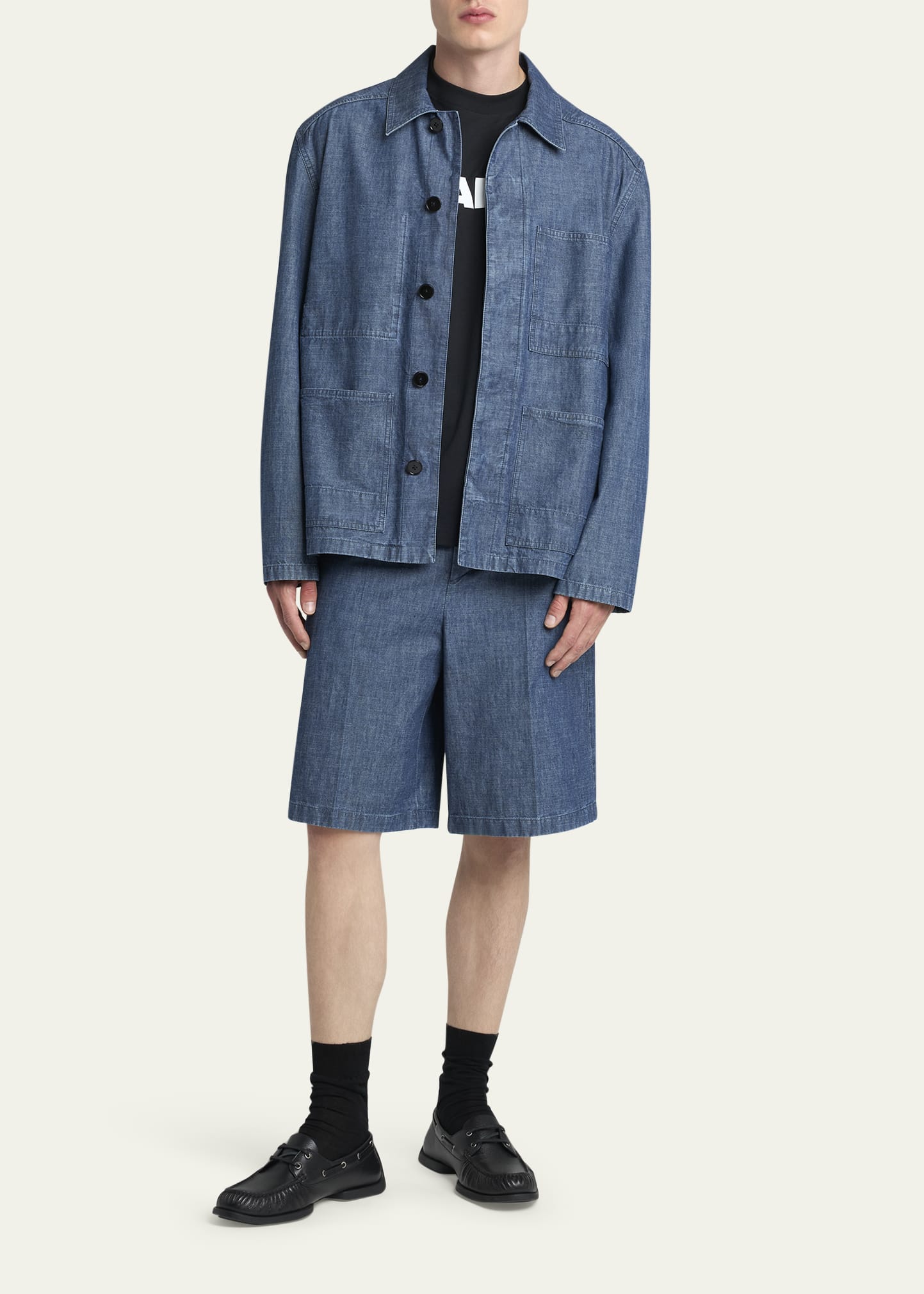 Jil Sander Men's Denim Chore Jacket - Bergdorf Goodman