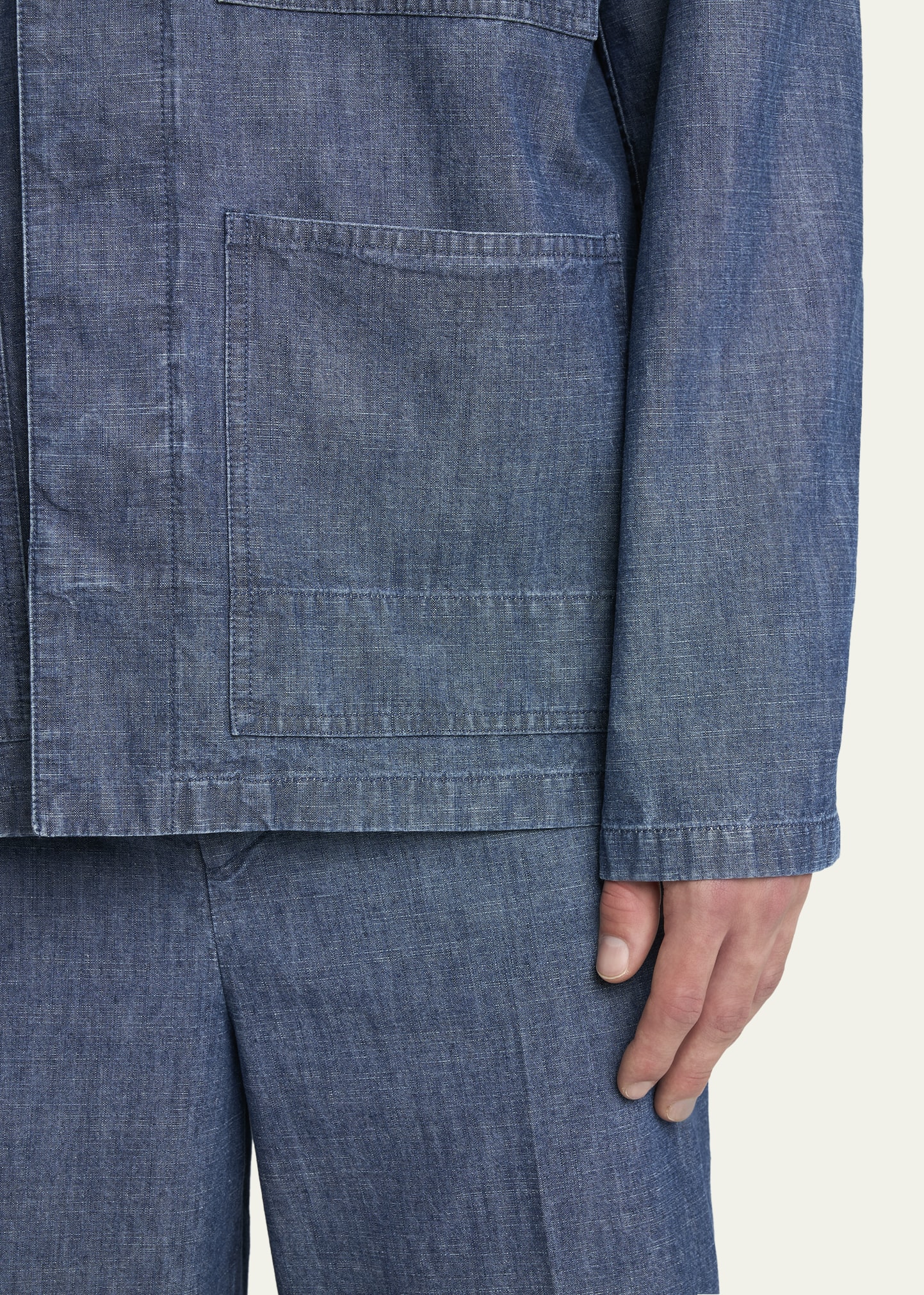 Jil Sander Men's Denim Chore Jacket - Bergdorf Goodman