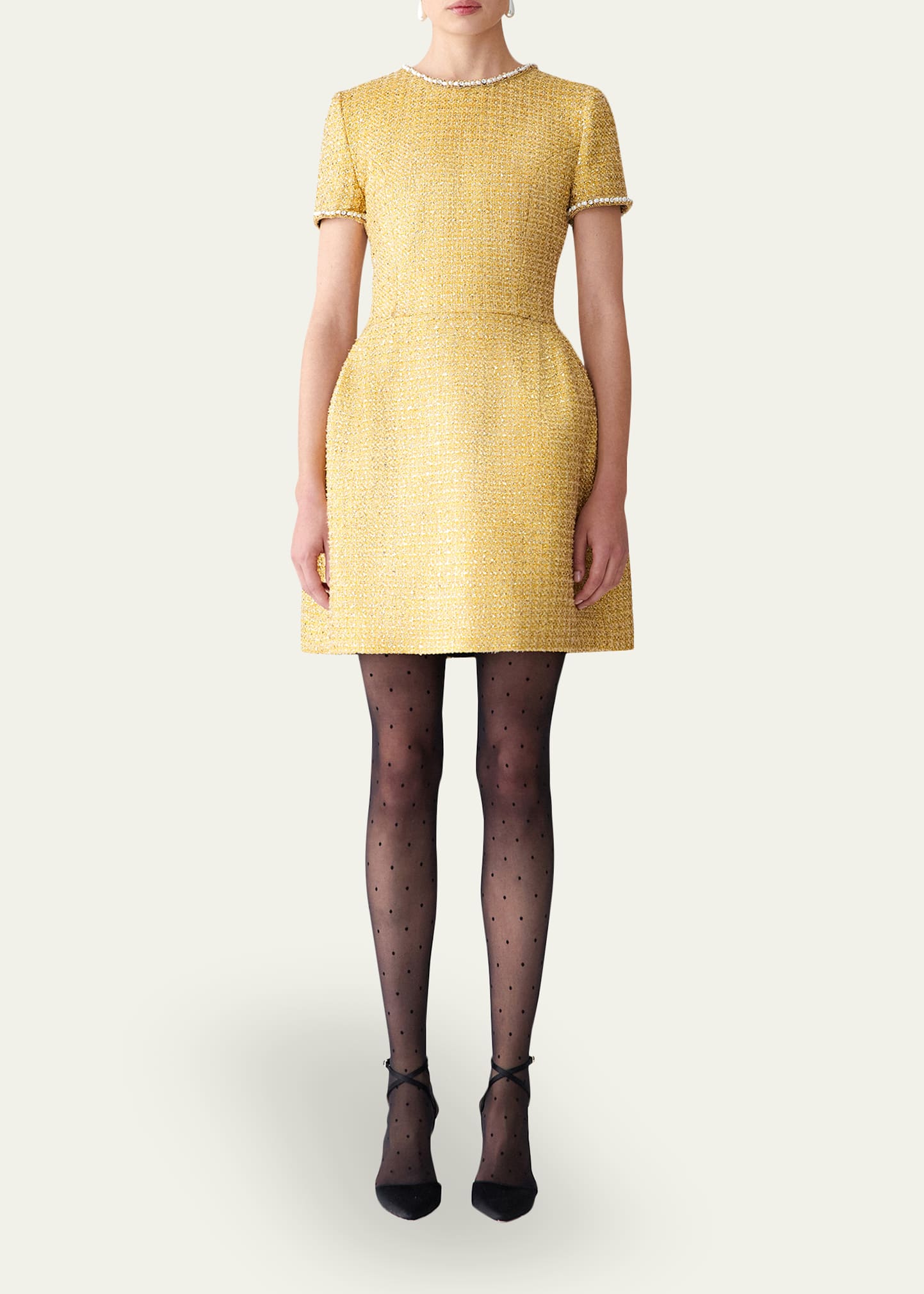 carolina herrera metallic twist tiered mini dress Carolina Herrera Metallic Strapless Twist Ruffle Mini Dress