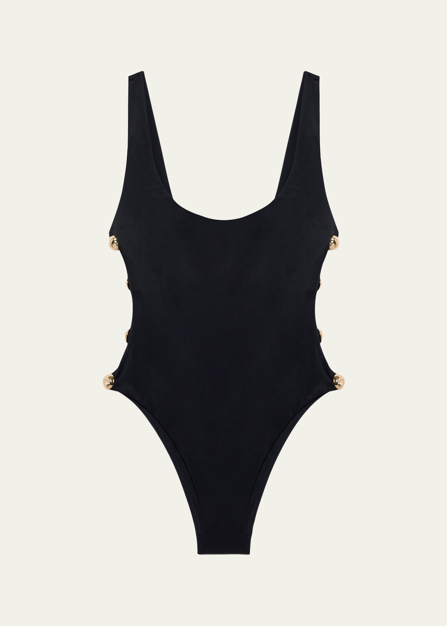 SIMKHAI Mona Studded One-Piece Swimsuit - Bergdorf Goodman
