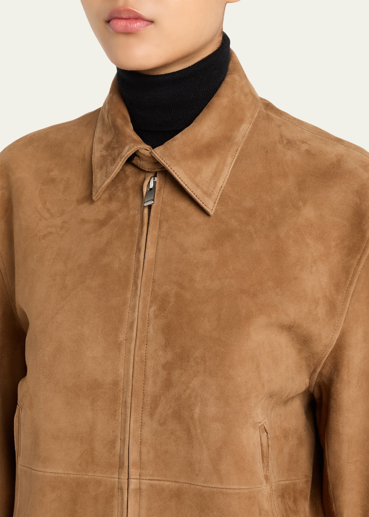 TONYWACK Blouson Goat Suede Jacket - Bergdorf Goodman