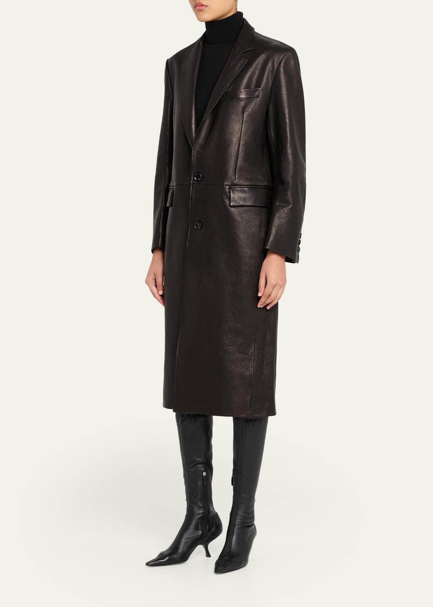 TONYWACK Vegetable-Tanned Leather Coat - Bergdorf Goodman