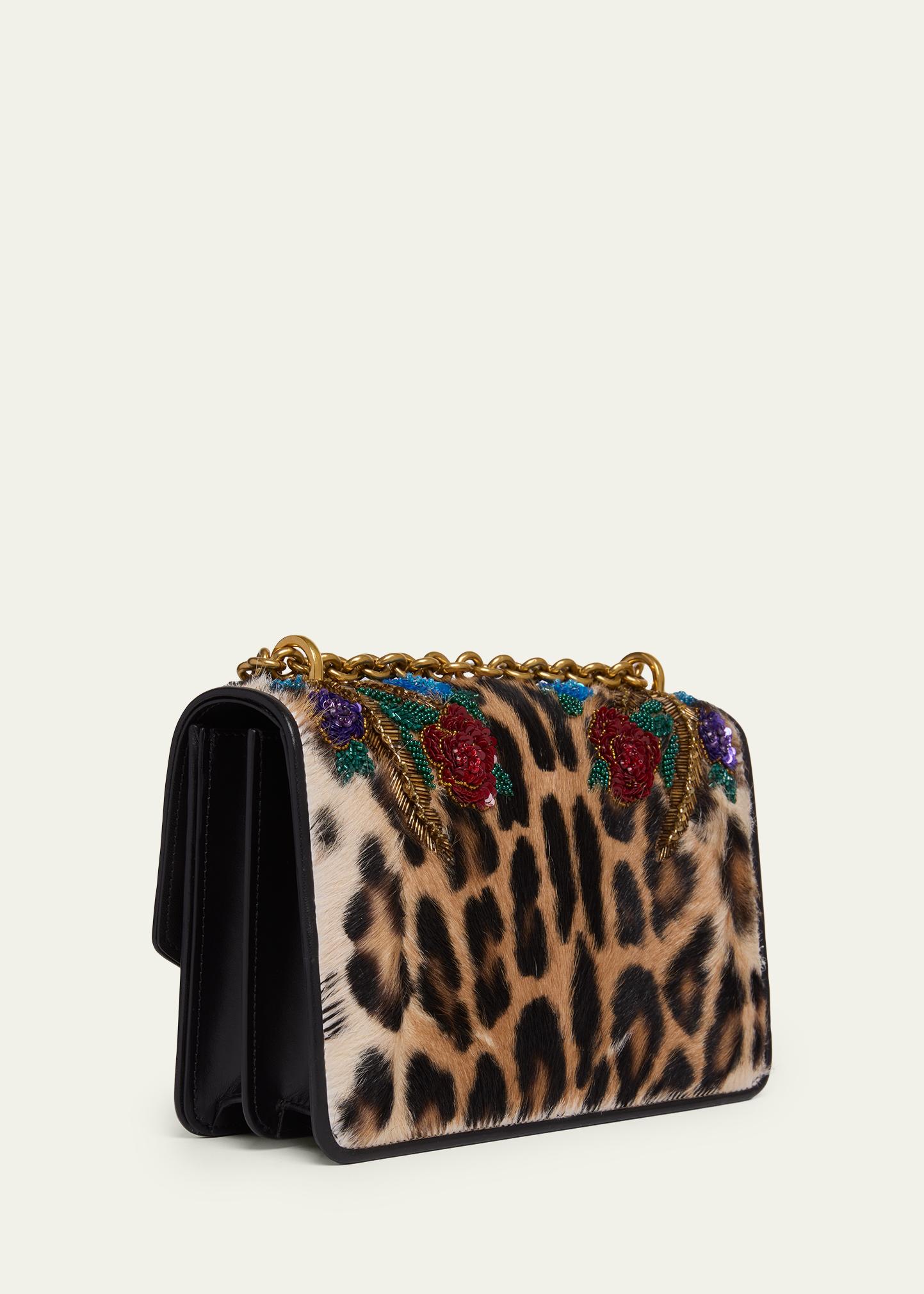Valentino Garavani Beaded Floral Calf Hair Shoulder Bag - Bergdorf
