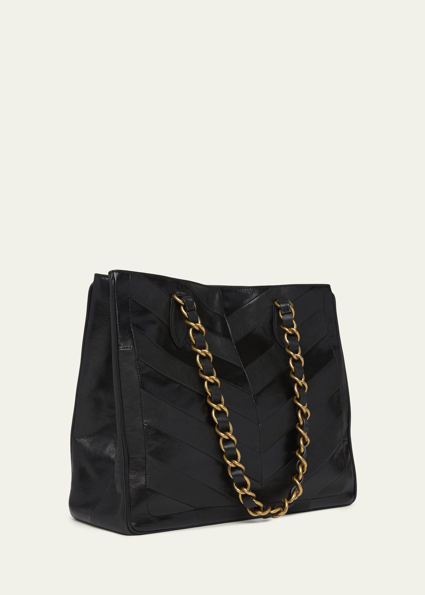 Valentino Garavani Chevron Patchwork Nappa Leather Tote Bag