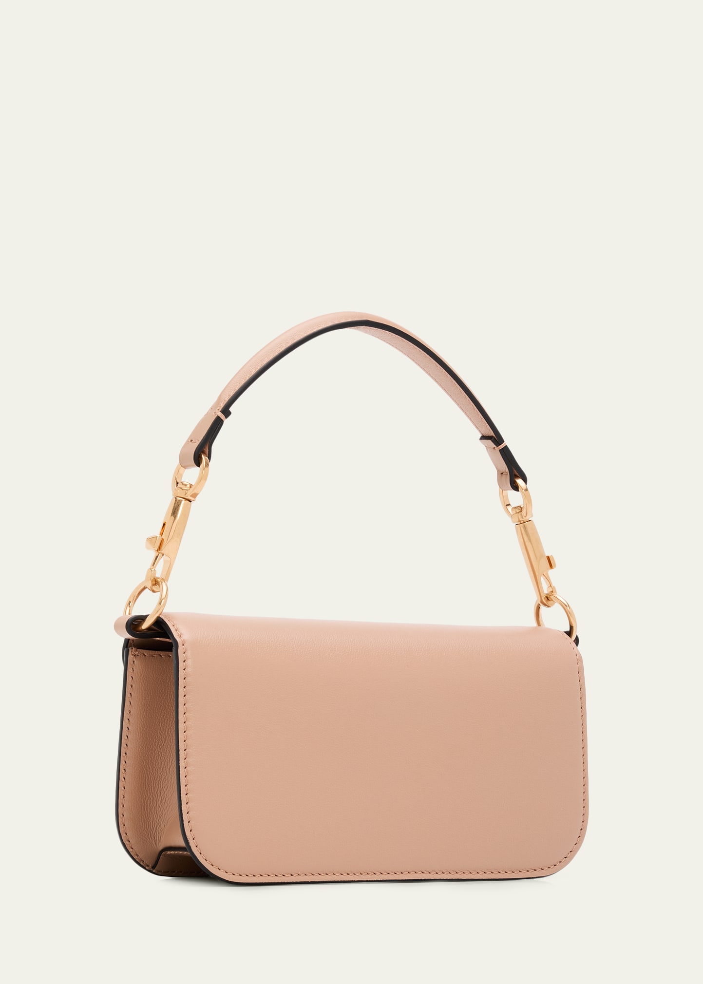 Valentino Garavani Loco Small Leather Top-Handle Bag with Jewel