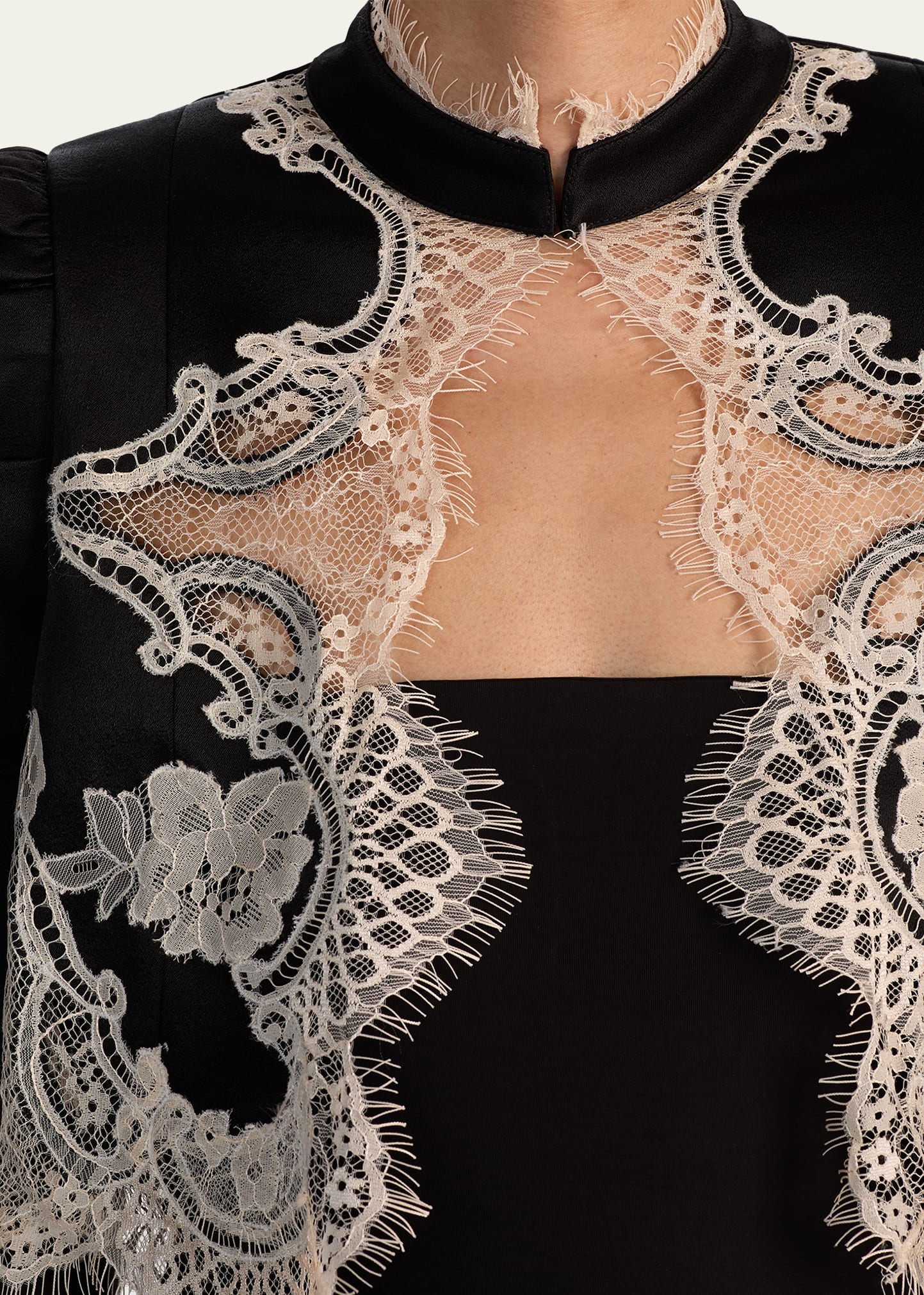 ALICE + OLIVIA Thomasina Lace Trim Jacket - Bergdorf Goodman