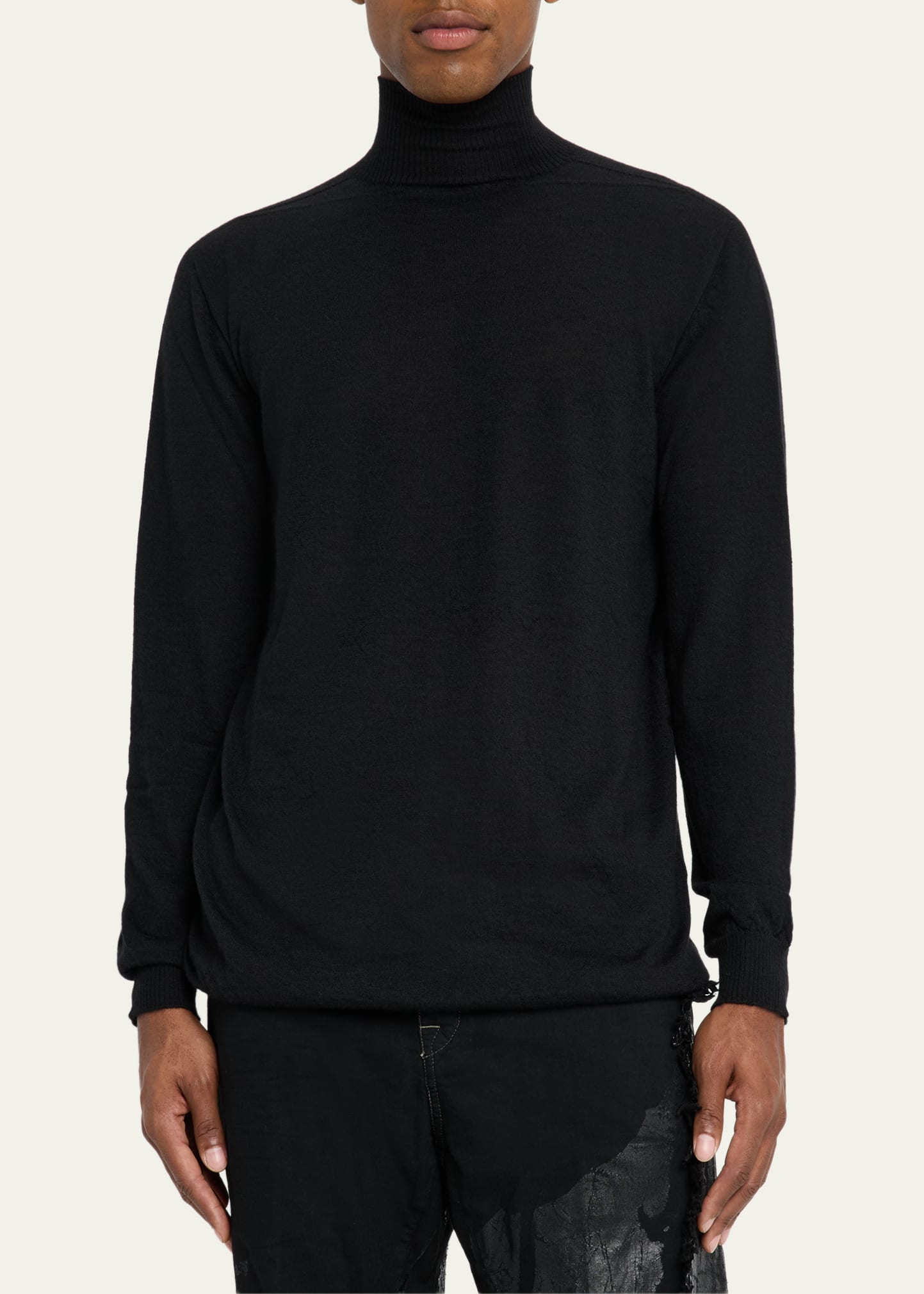Zam Barrett ウール 長袖カットソー アルチザン Rick Owens Rick Owens Men's Cashmere Oversized Turtleneck Sweater - Bergdorf