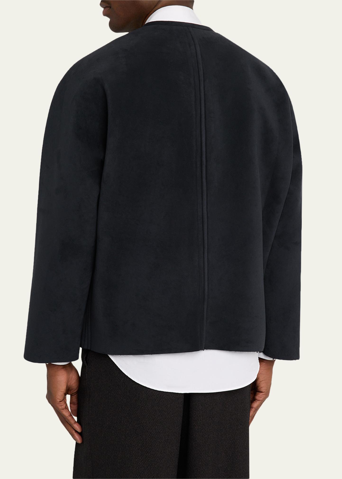 roku fakeleather×boa zip blouson IM MEN Men's Ultra Boa Faux Suede Full-Zip Blouson - Bergdorf Goodman