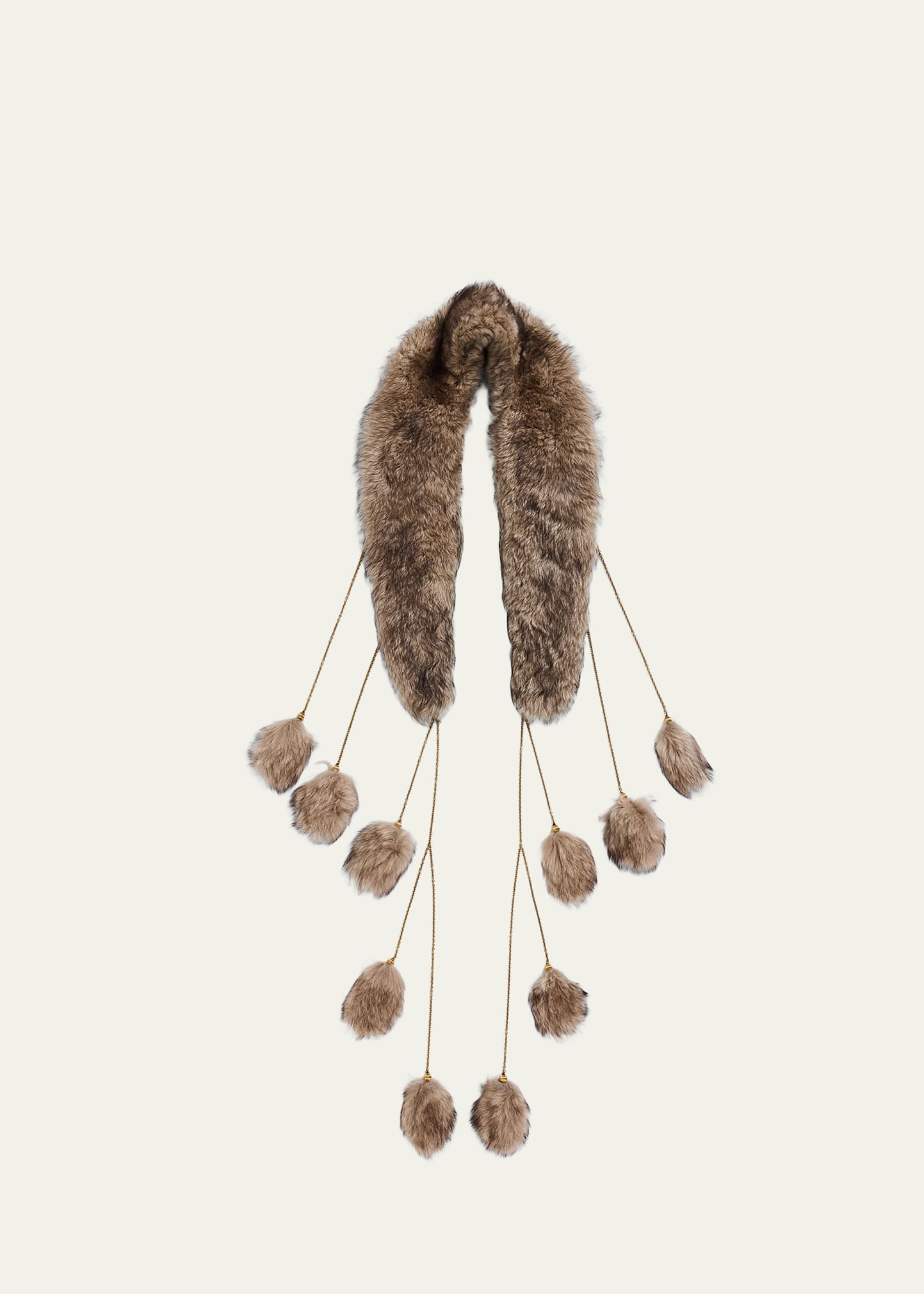 Chloe The Treasure Tails Shearling Scarf - Bergdorf Goodman