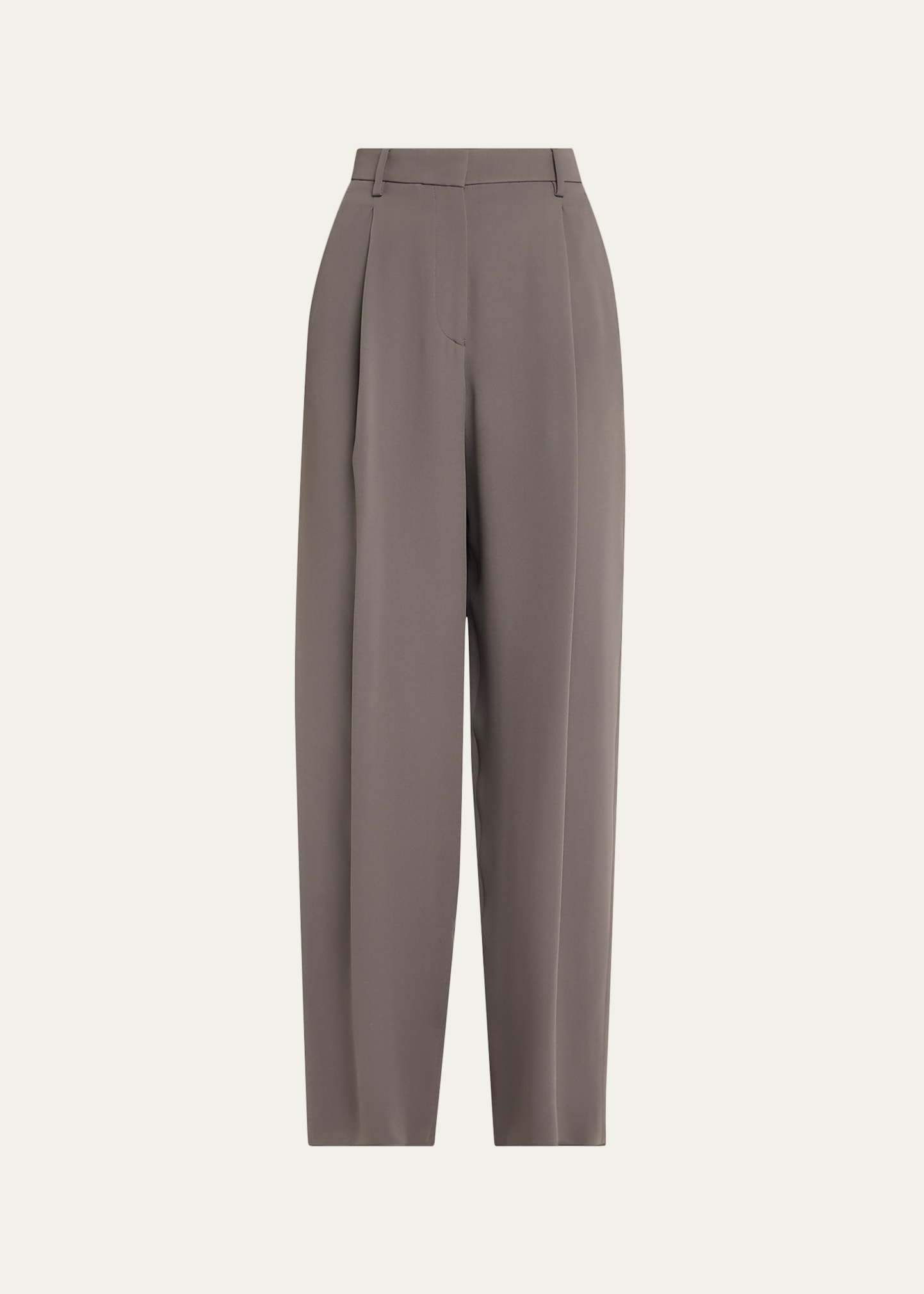 Giorgio Armani Washed Silk Pleated Trousers - Bergdorf Goodman
