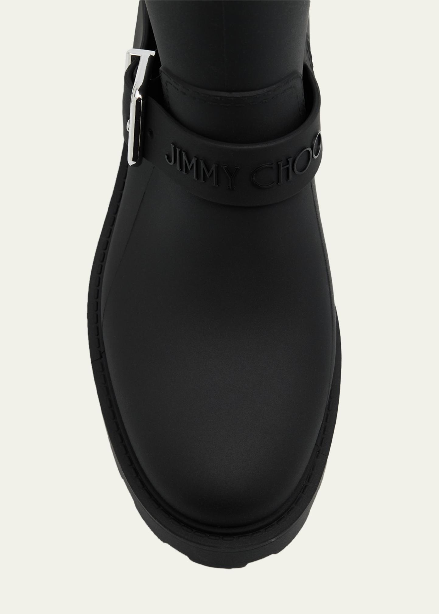 Jimmy Choo Biker TPU Mid-Calf Rain Boots - Bergdorf Goodman