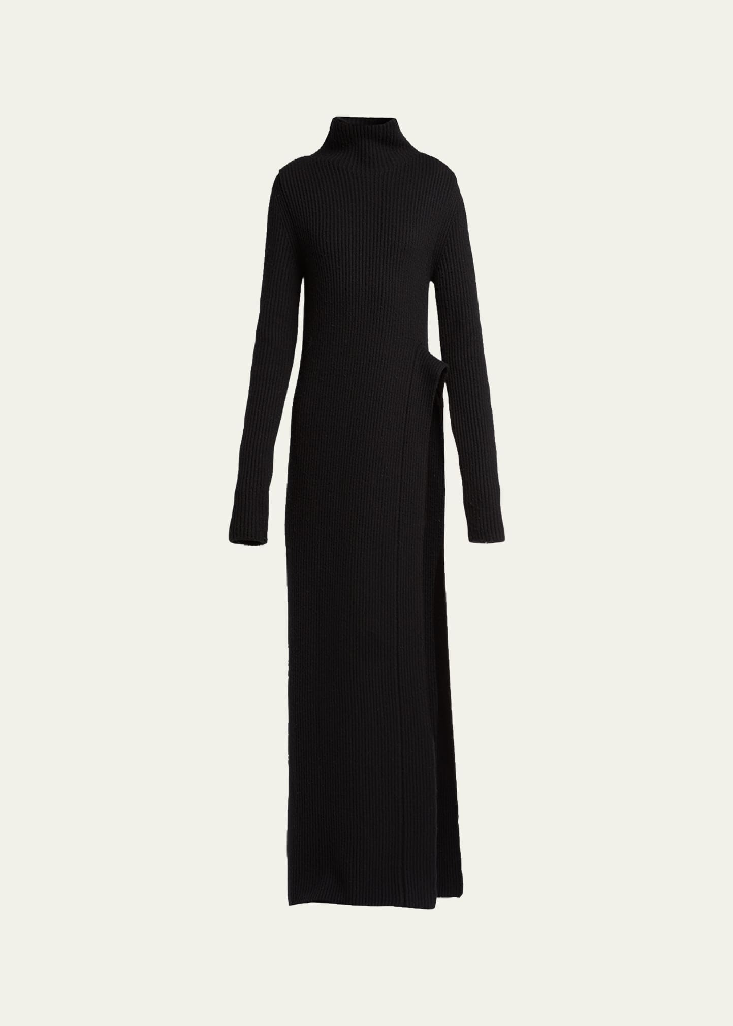 Moncler Genius x Jil Sander Asymmetric Wool Turtleneck Dress