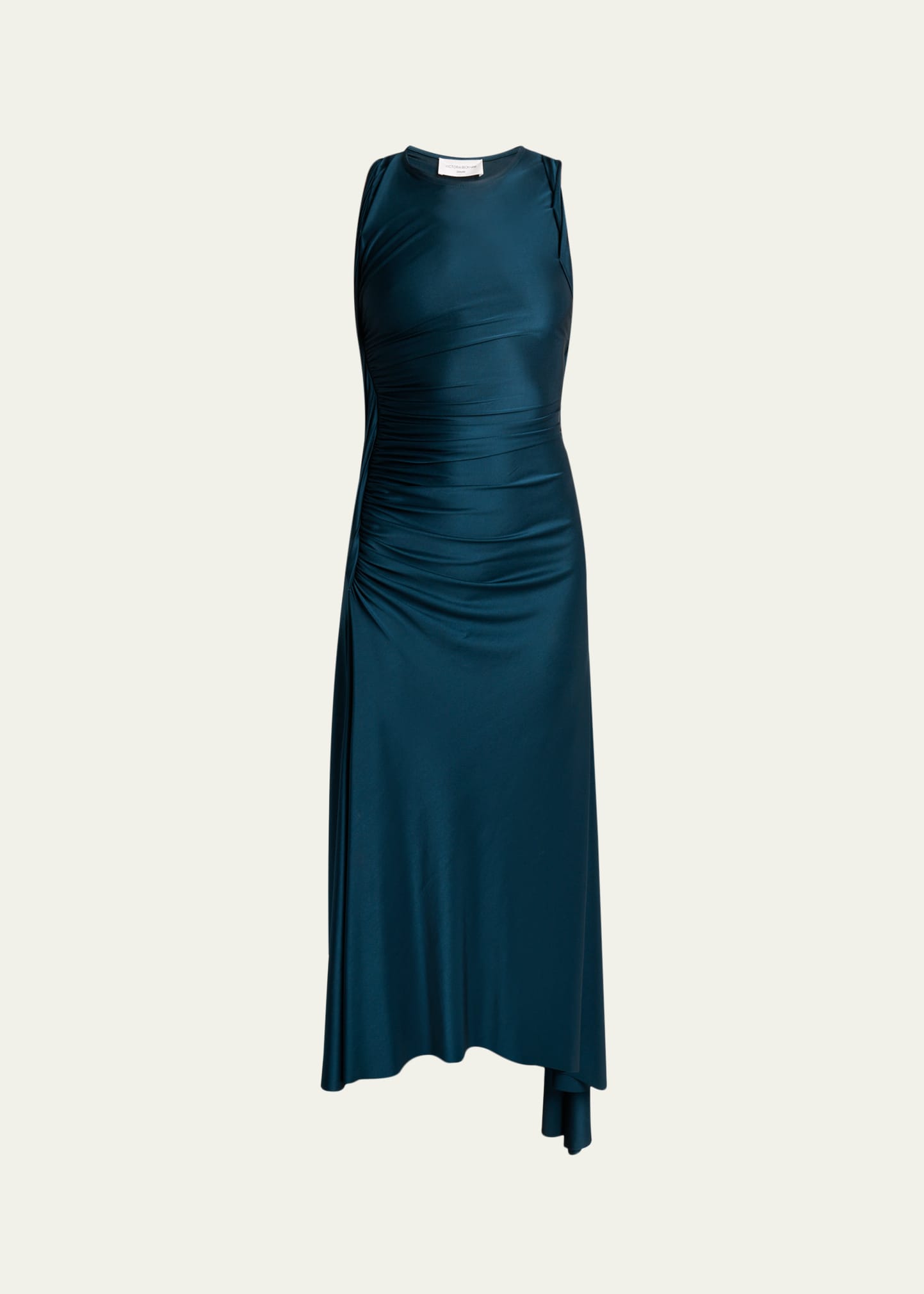 bhldn square neck back slit slim satin midi dress CUT  Viktor&Rolf Elegant Design Events Victoria Beckham Twist Dress In
