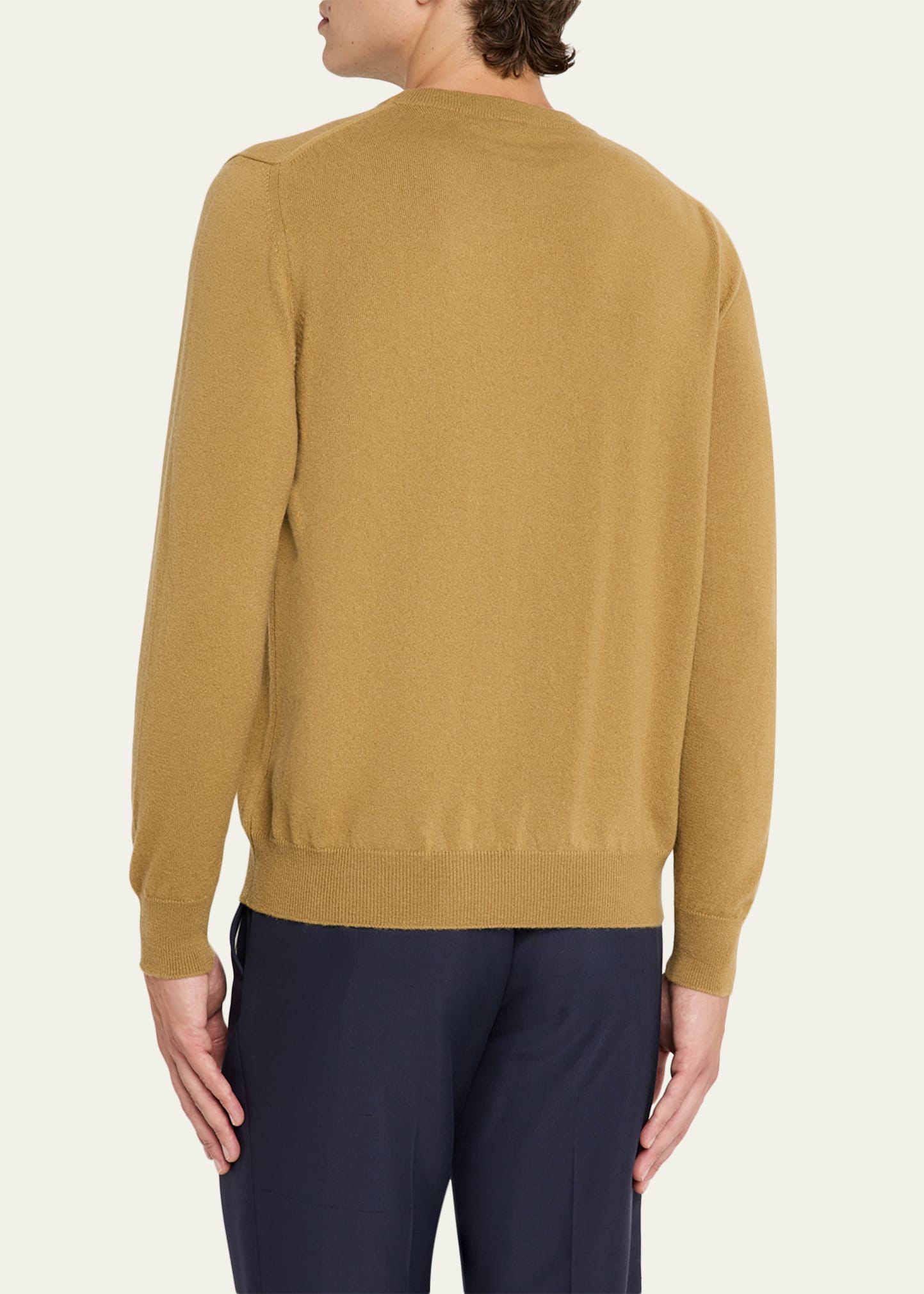 Kiton Men's 12GG Cashmere Knit Crewneck Sweater - Bergdorf Goodman