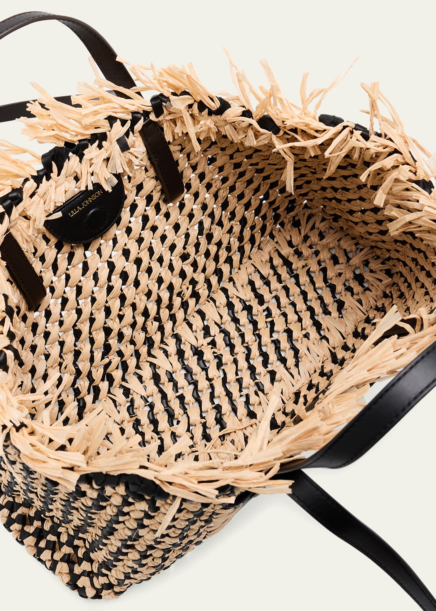 Ulla Johnson Lali Small Fringed Woven Raffia Tote Bag - Bergdorf
