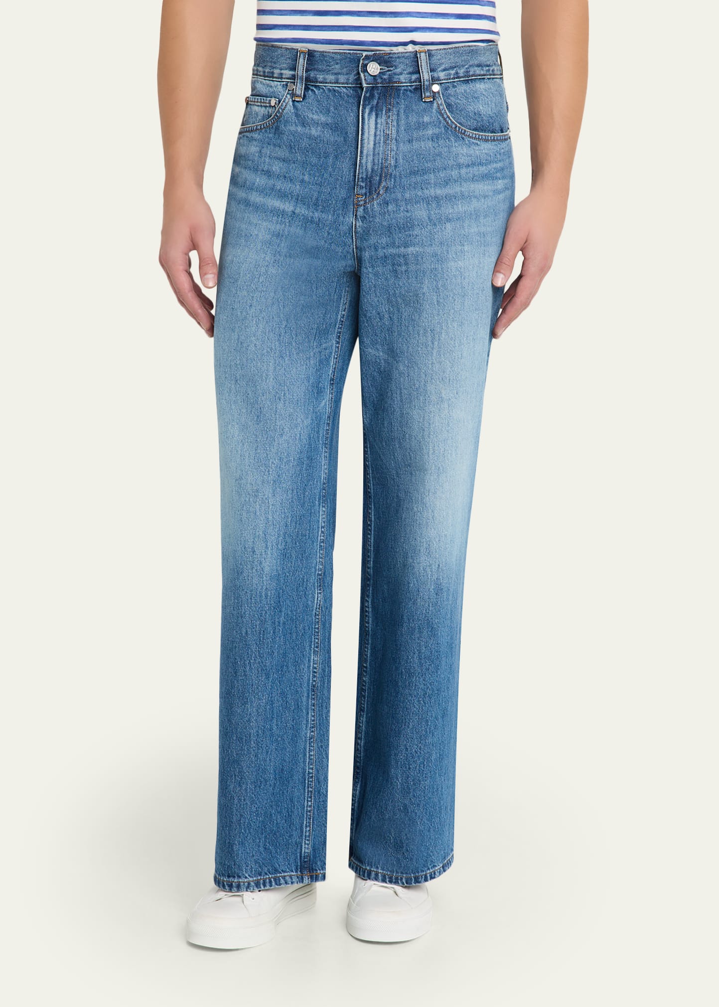 Helmut Lang Men's Low-Rise Relaxed Straight Leg Jeans - Bergdorf