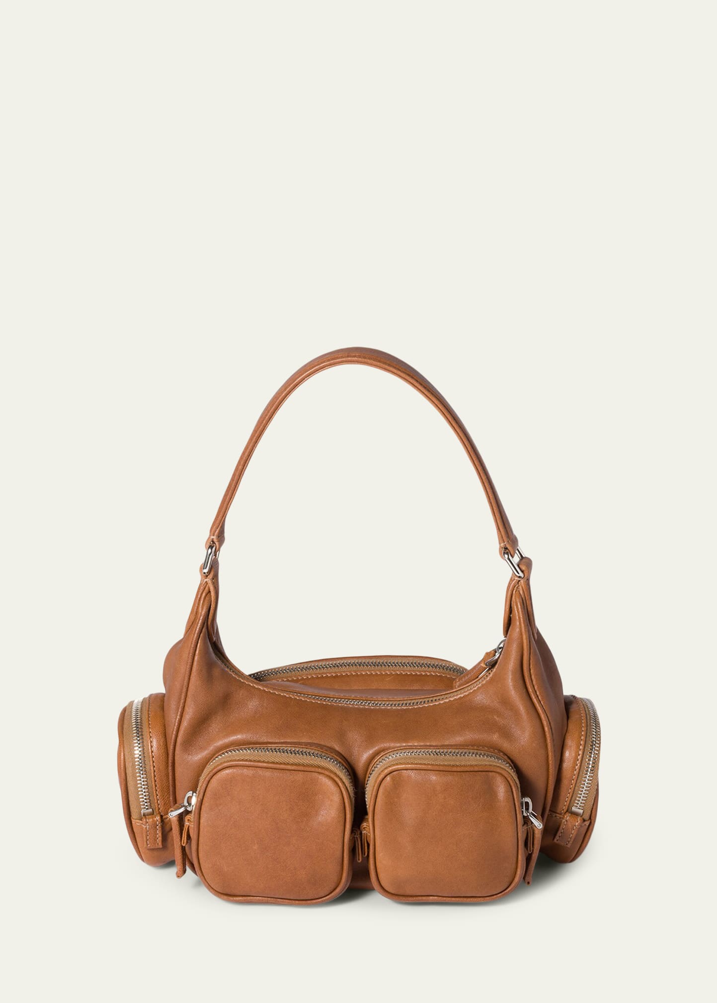 Miu Miu Pocket Nappa Leather Shoulder Bag - Bergdorf Goodman