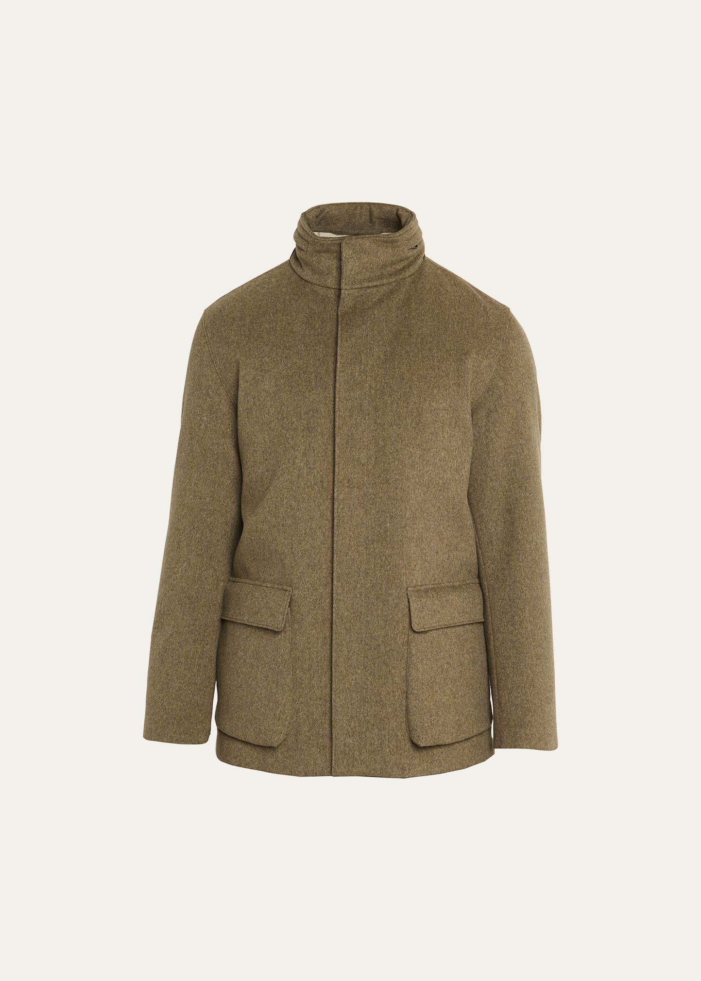 Loro Piana Men's Winter Voyager Baby Cashmere Caban Jacket