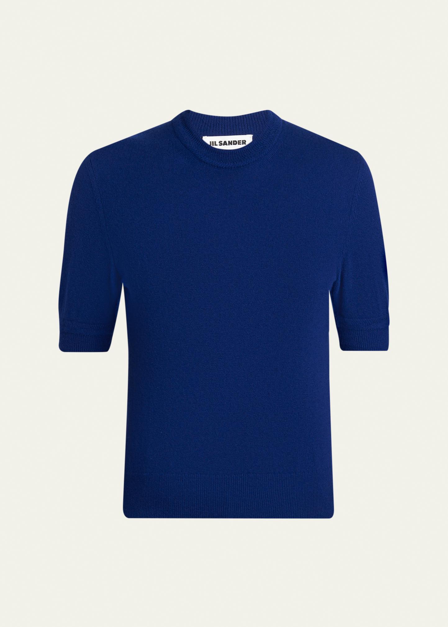 Jil Sander Wool Knit Short-Sleeve T-Shirt - Bergdorf Goodman