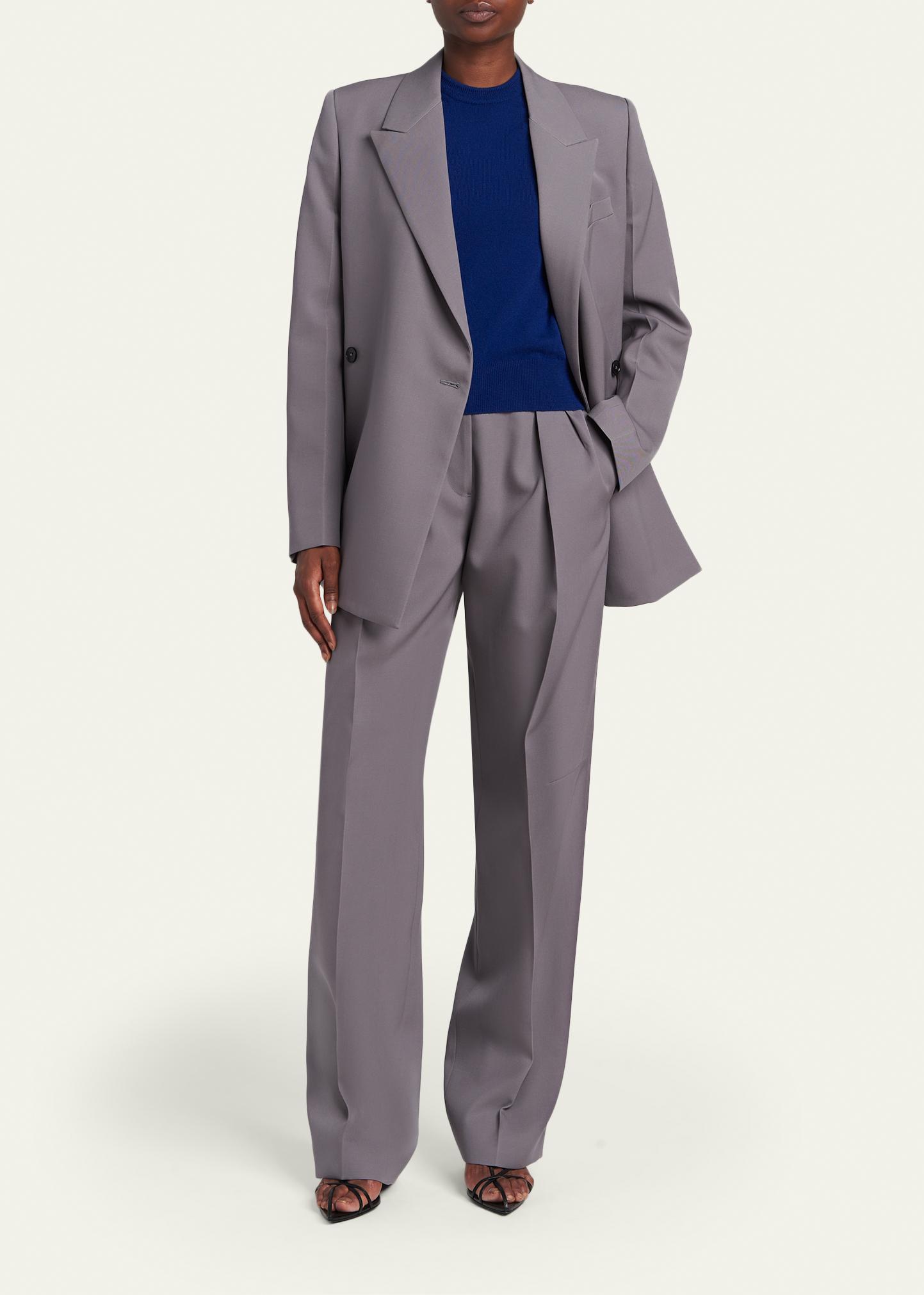 Jil Sander Side Slits Double-Breasted Blazer Jacket - Bergdorf Goodman