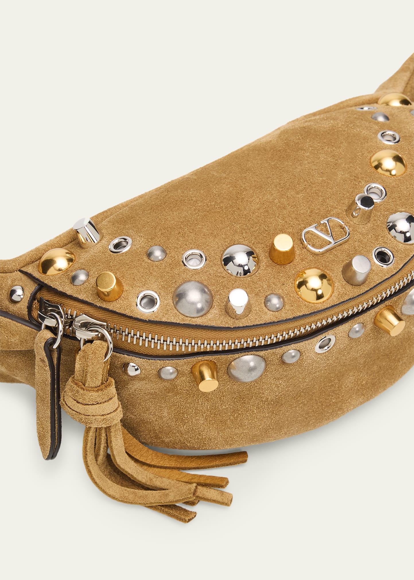 Valentino Garavani Men's Nellcote Suede Belt Bag - Bergdorf Goodman