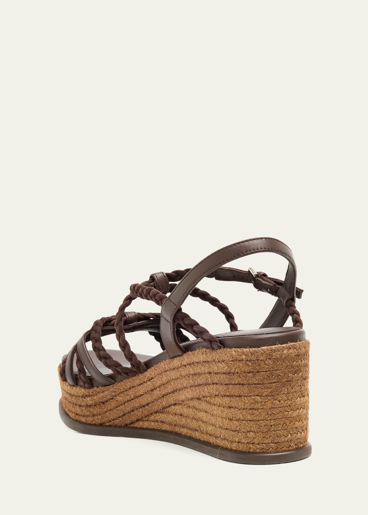 Jimmy Choo 60mm Nyra Leather Espadrille Wedge Sandals - Bergdorf