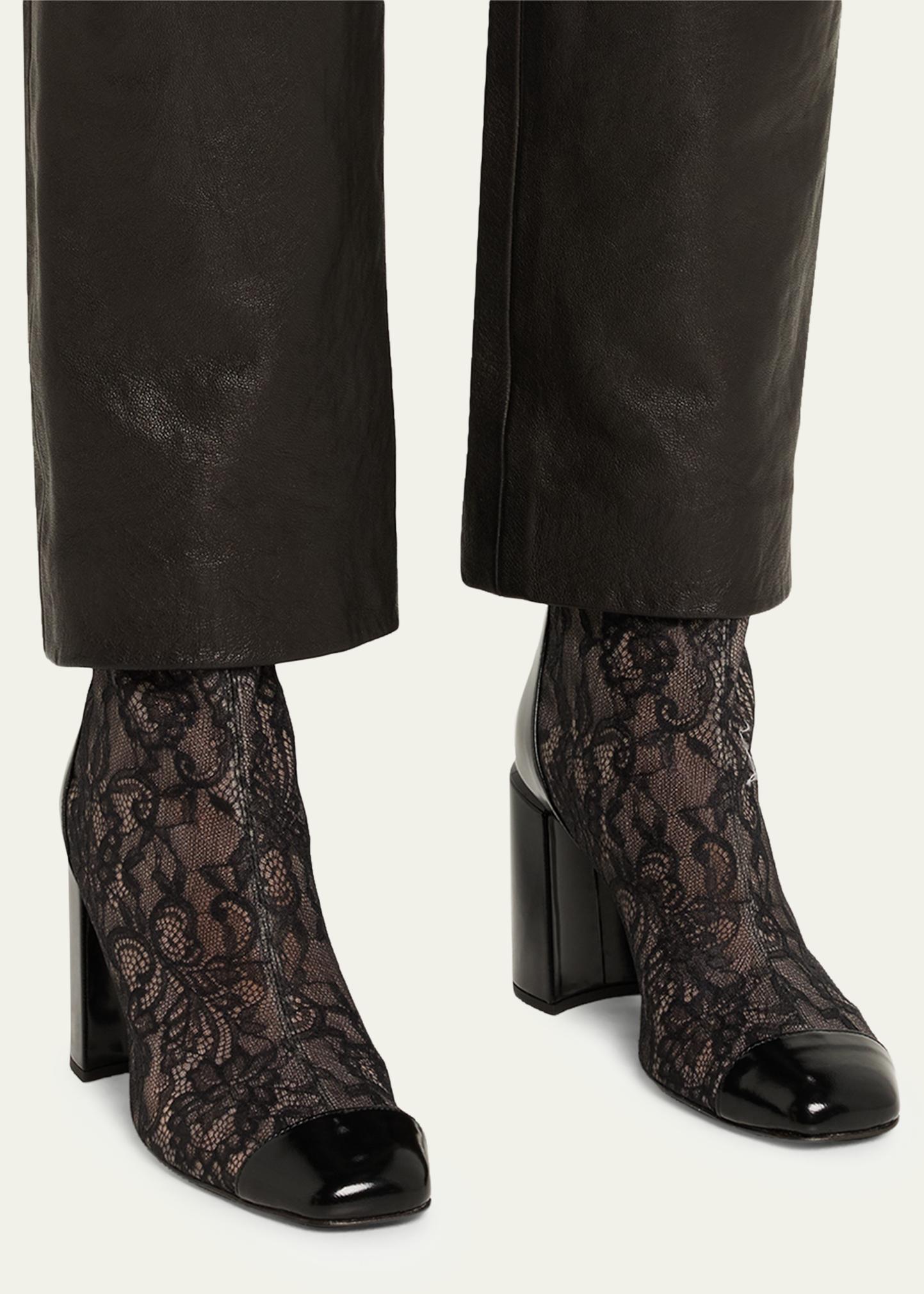 Jimmy Choo Kisu 85 AB Lace Ankle Booties - Bergdorf Goodman