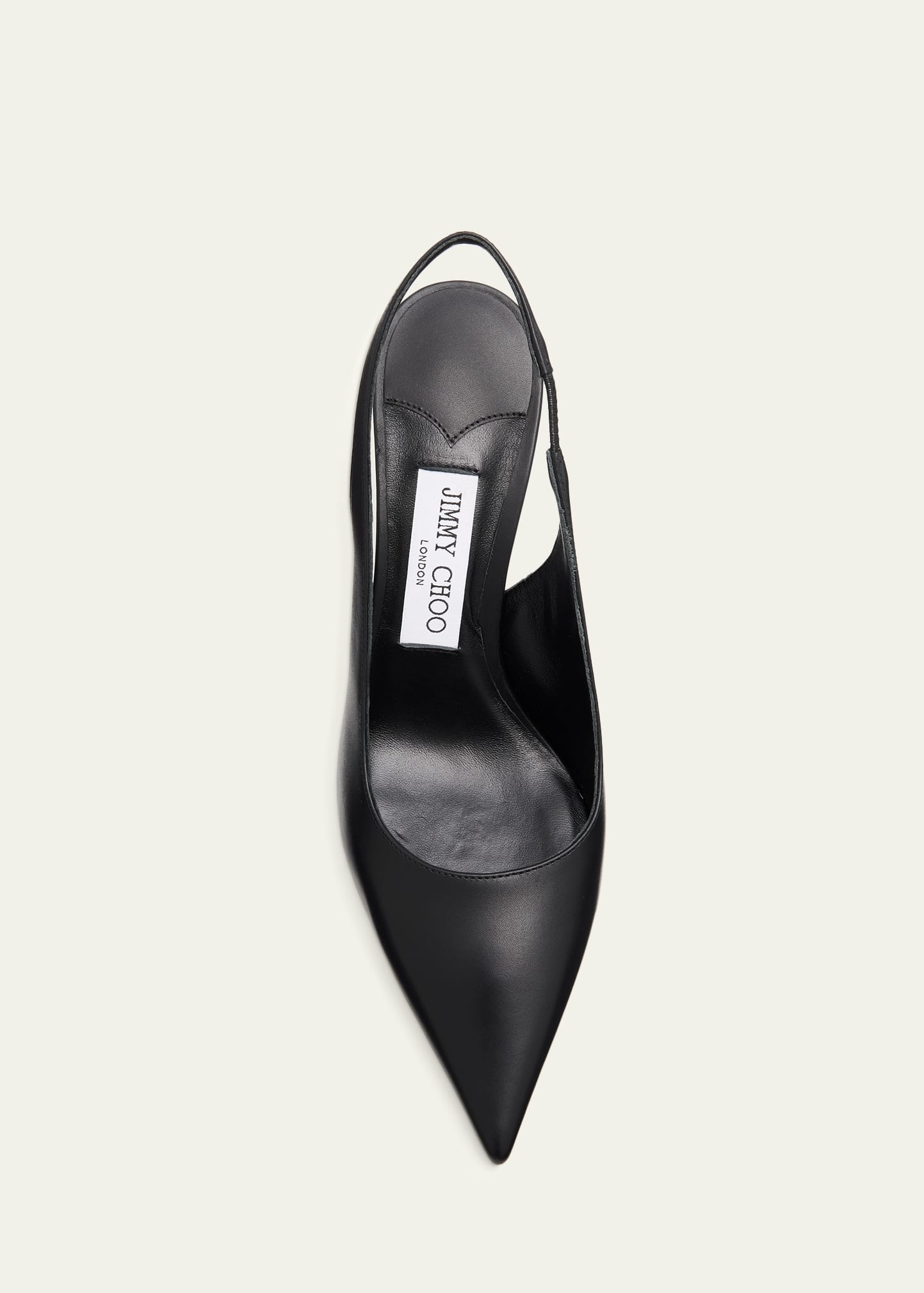 【良品】JIMMY CHOO 本革 40 BLACK〈参考価格136,400円〉 Jimmy Choo 85mm Love Leather Slingback Pumps - Bergdorf Goodman