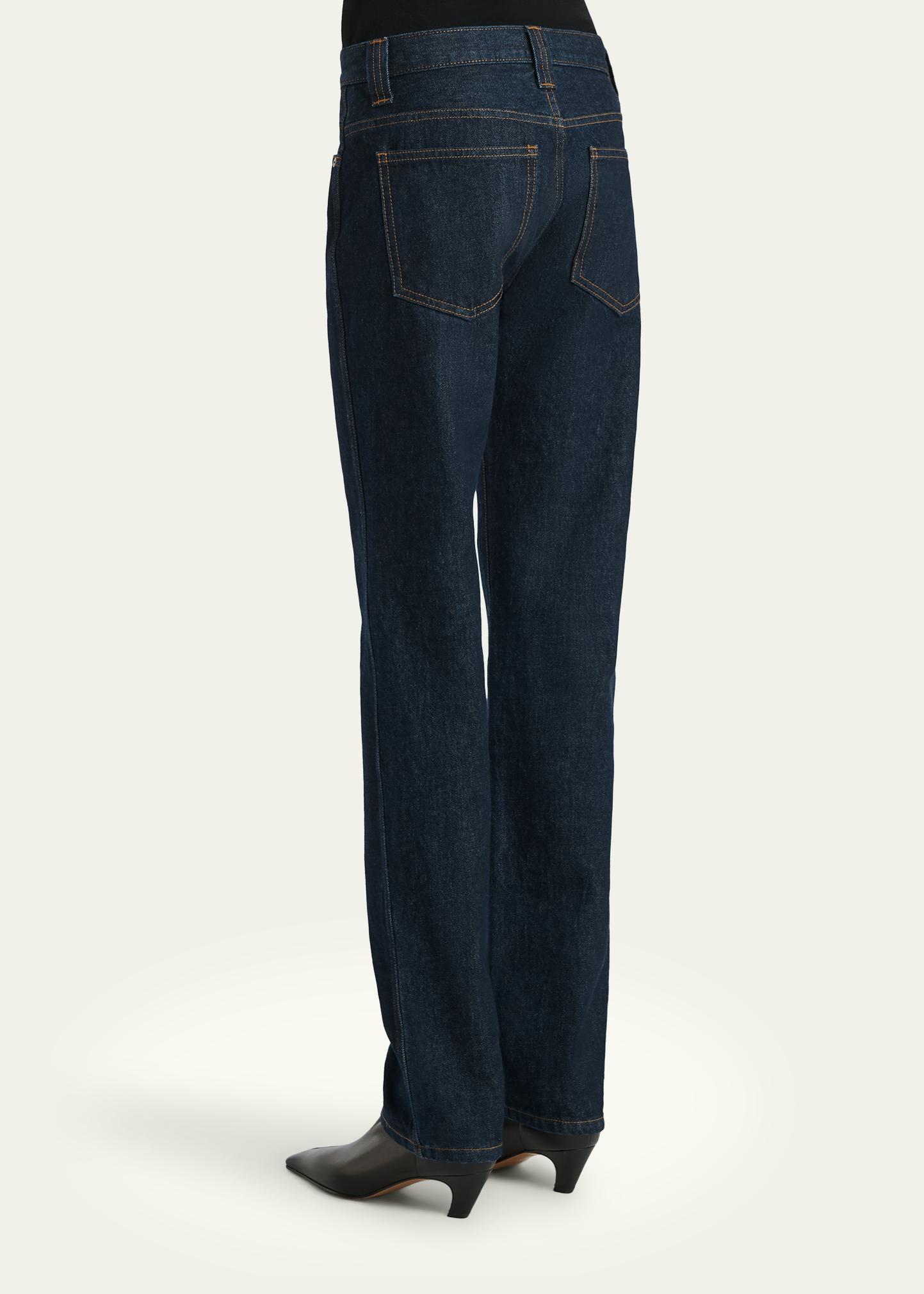✴SOUL'd OUT☆ゆかり✴フレームと流木イーゼル～アンティーク調～ Khaite Farley Mid-Rise Straight-Leg Jeans - Bergdorf Goodman