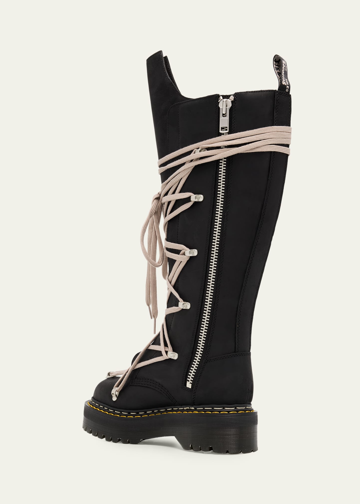 Rick Owens x Dr. Martens Men's 1B60 Quad Sole Pentalace Nubuck