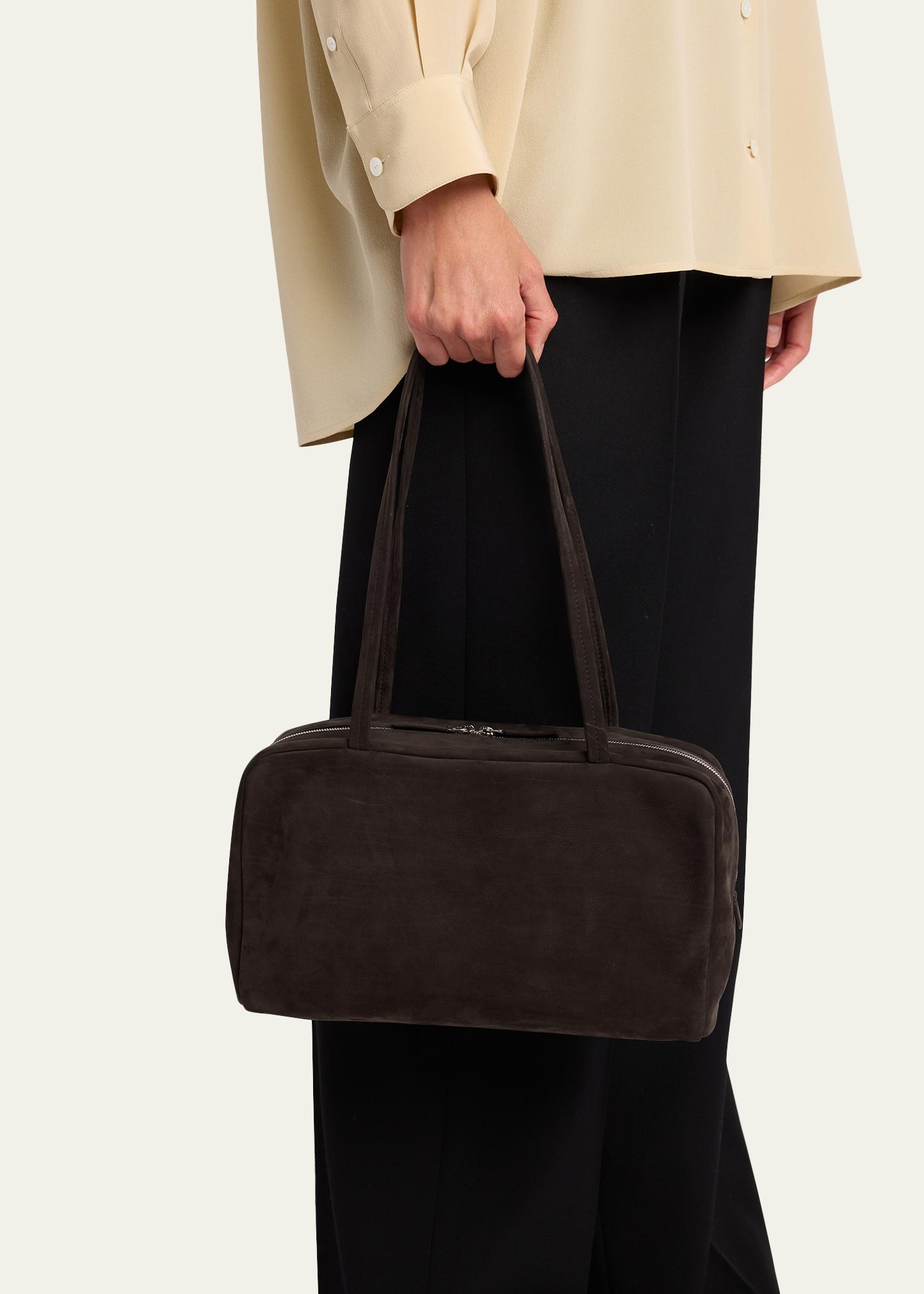 The Row Astra Bowling Shoulder Bag in Suede - Bergdorf Goodman