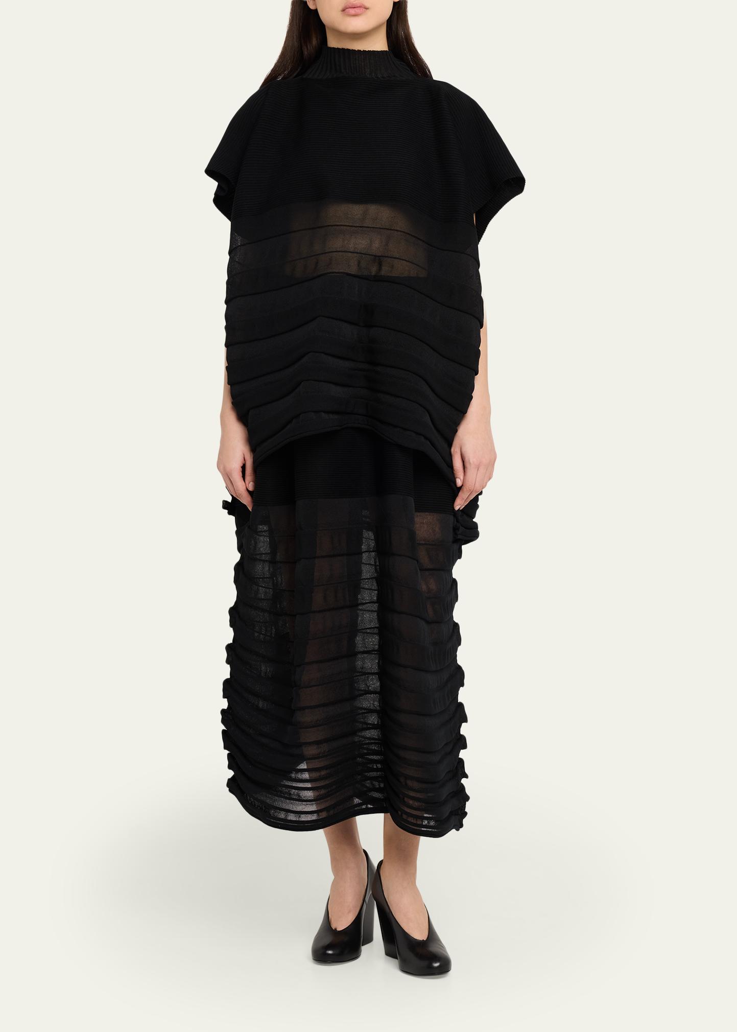 Issey Miyake Moving Sheer Knit Top - Bergdorf Goodman