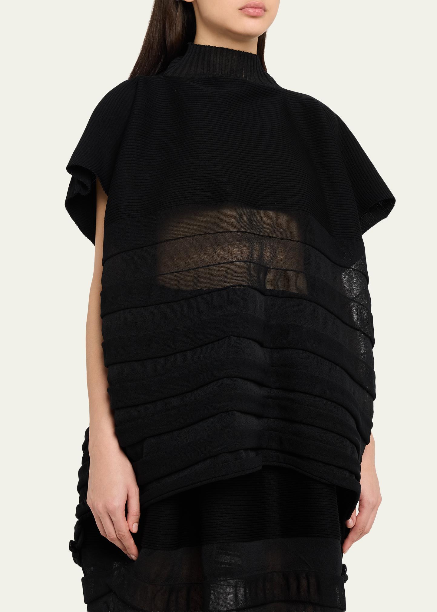 Issey Miyake Moving Sheer Knit Top - Bergdorf Goodman
