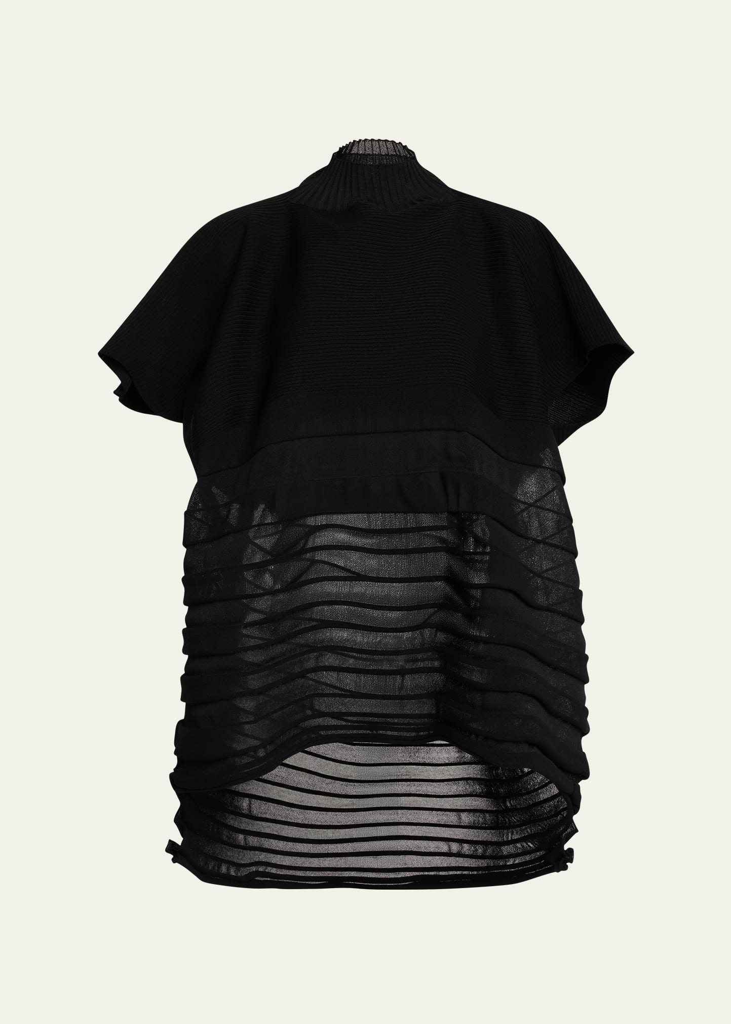 Issey Miyake Moving Sheer Knit Top - Bergdorf Goodman