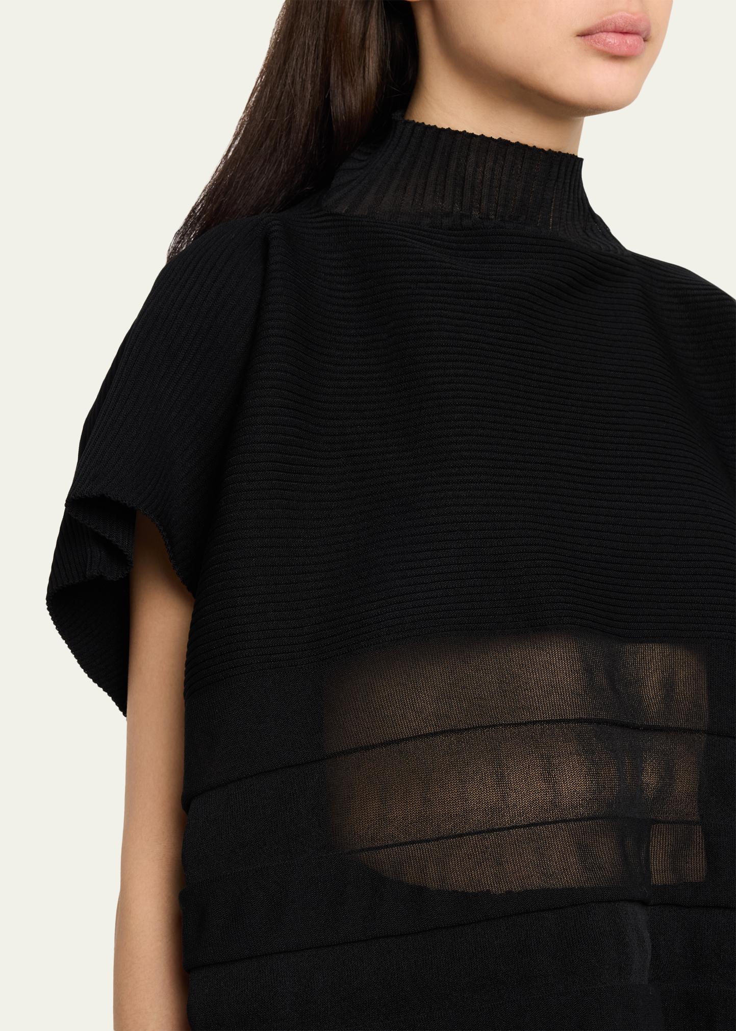 Issey Miyake Moving Sheer Knit Top - Bergdorf Goodman