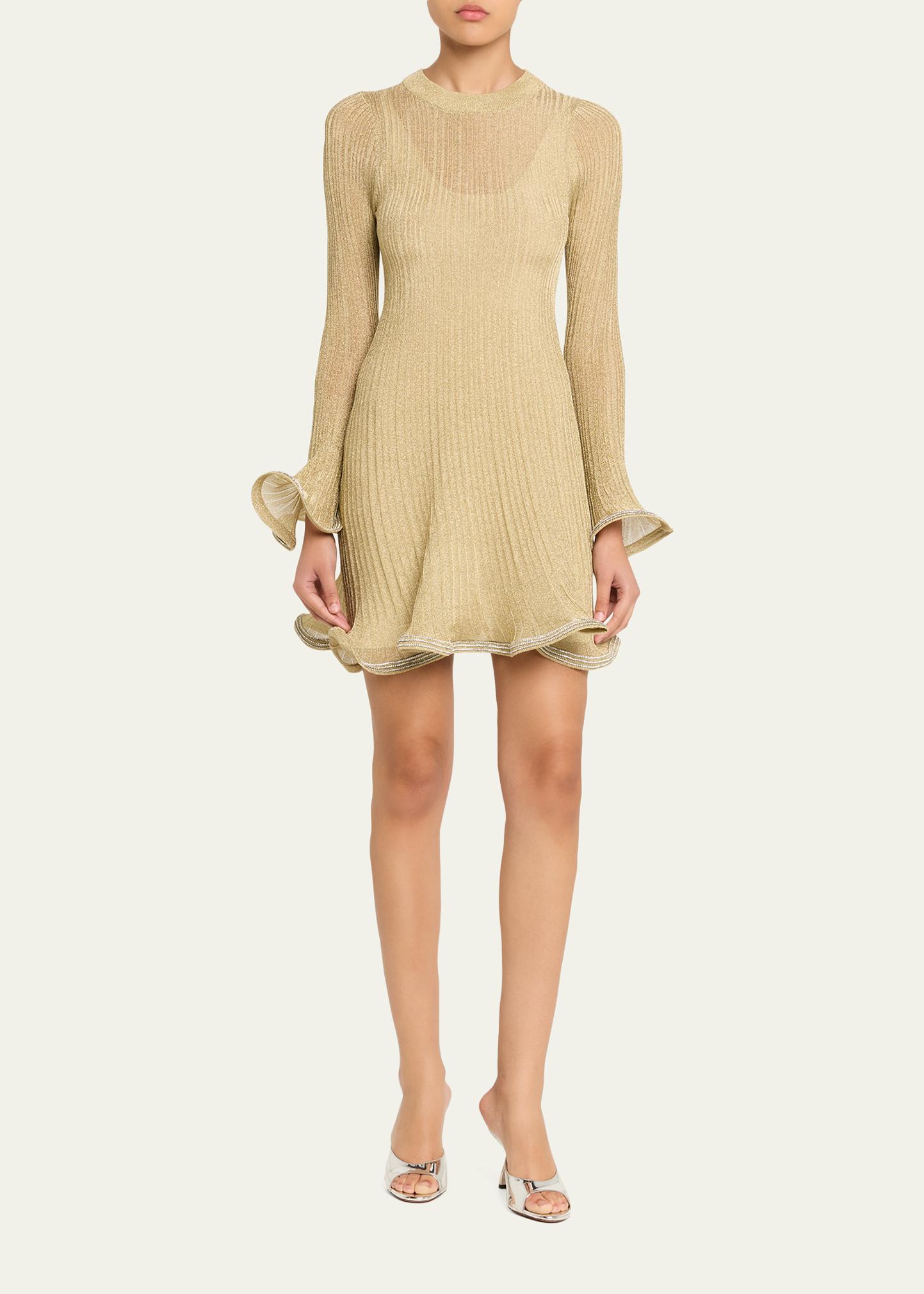 SIMKHAI Zelda Embellished Knit Mini Dress - Bergdorf Goodman