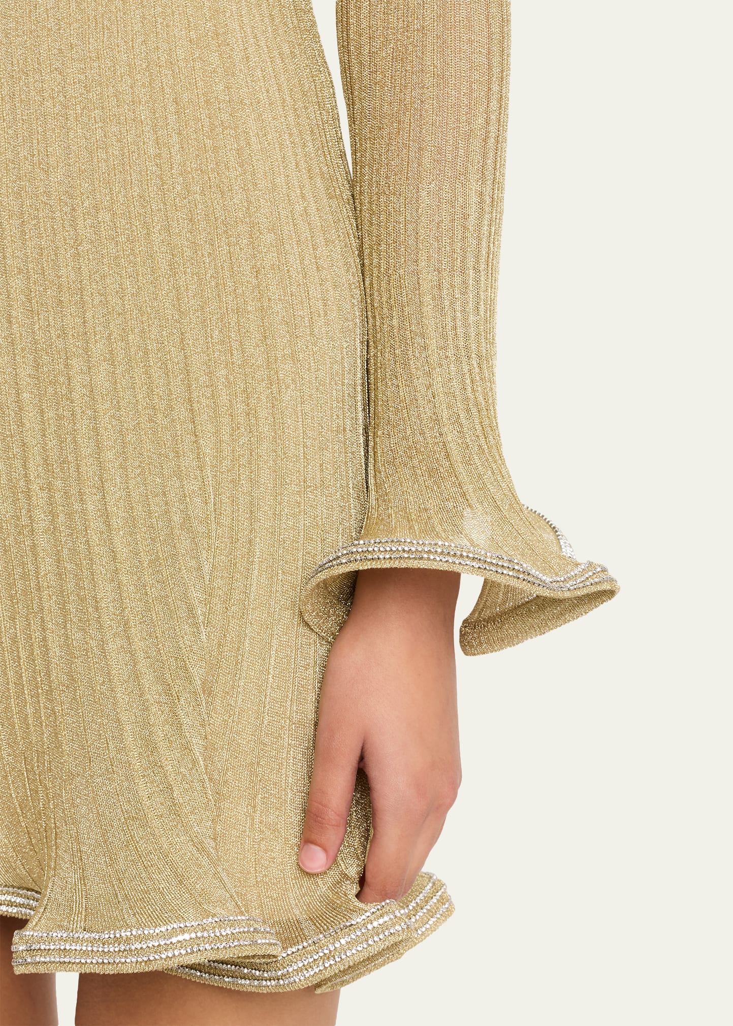 SIMKHAI Zelda Embellished Knit Mini Dress - Bergdorf Goodman