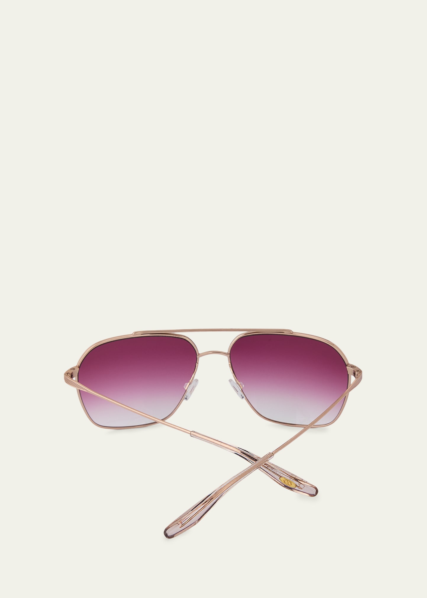 Barton Perreira Rizzo 60mm Aviator Titanium Sunglasses - Bergdorf