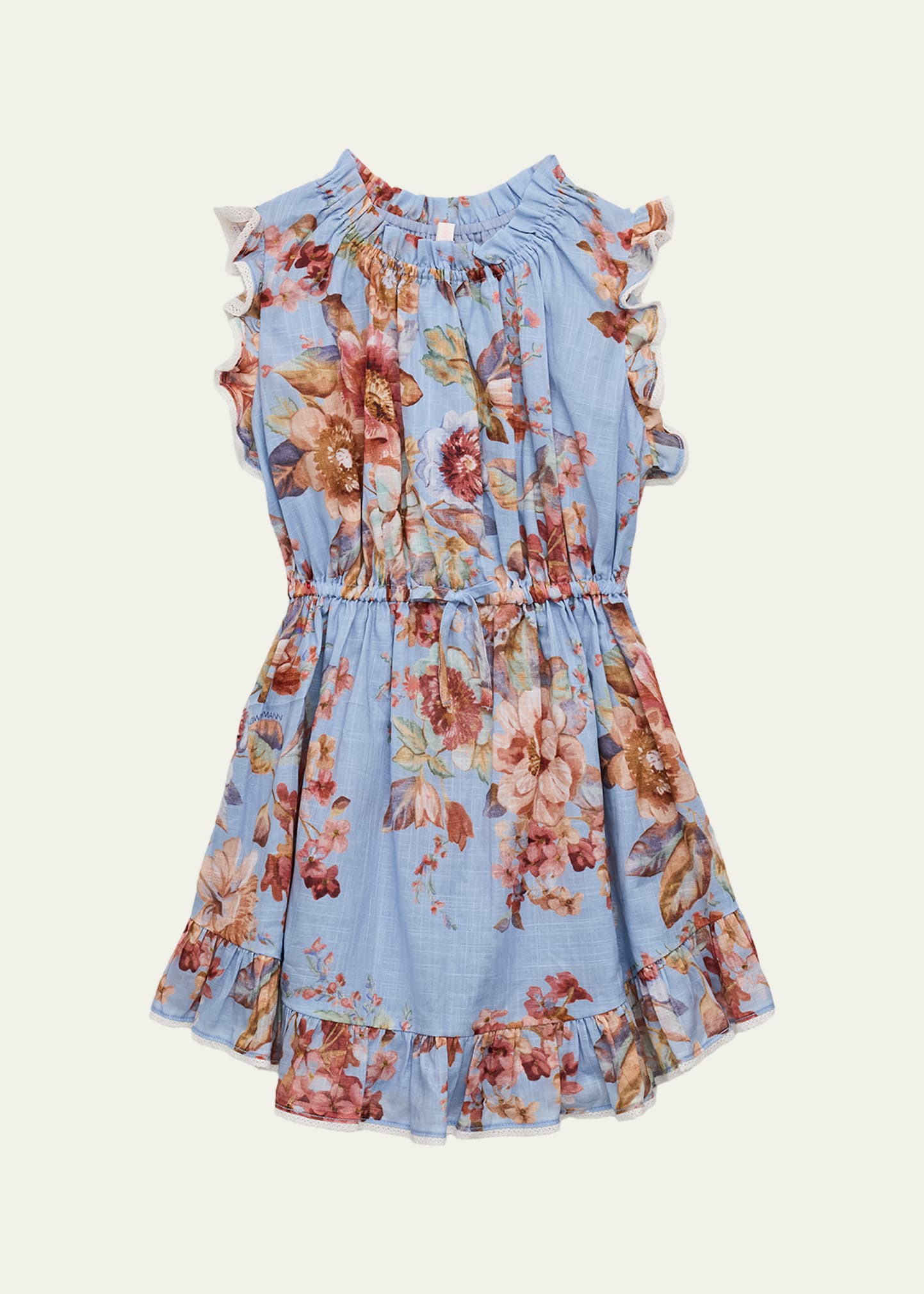 pink and blue floral zimmermann dress Zimmermann